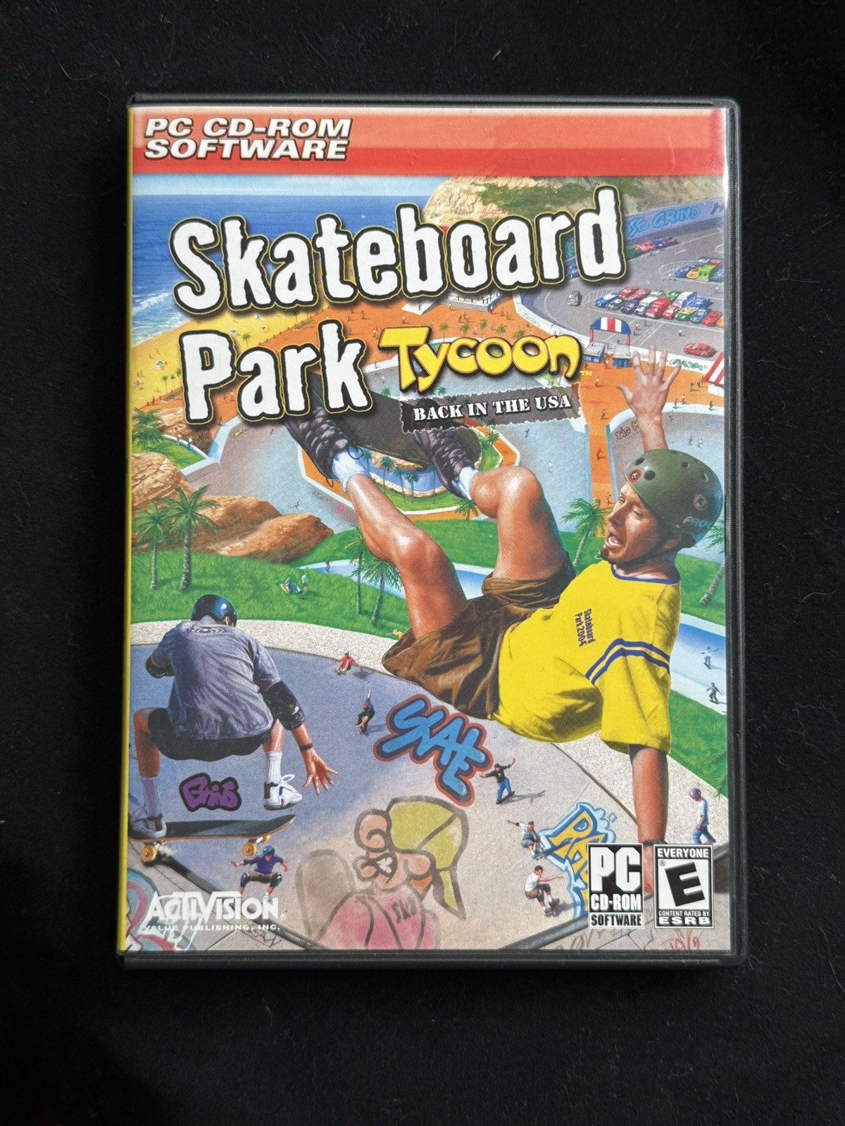 Skateboard Park Tycoon Back In The USA 2004 PC CD-ROM Video Game Activision Y2K