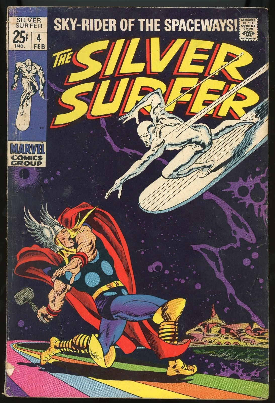 The Silver Surfer #4 Marvel Comics February 1969 (Fa/G)-RareCo