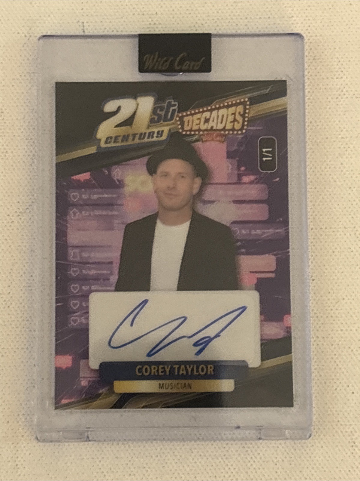 2026 Wild Card Decades Part II - Corey Taylor 1/1 Auto 21st Century - SLIPKNOT