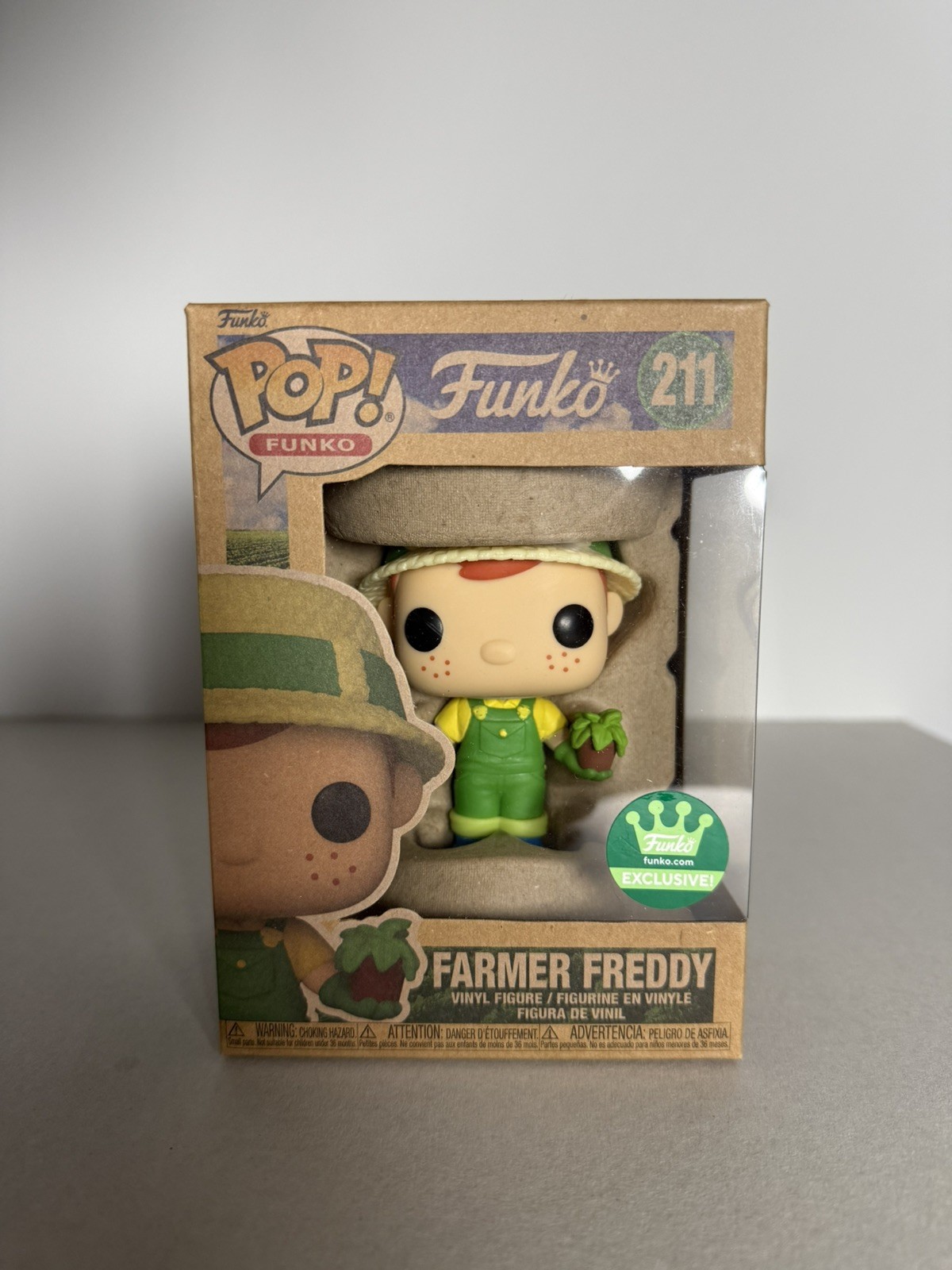 NEW Earth Day Farmer Freddy #211 Funko Pop Exclusive