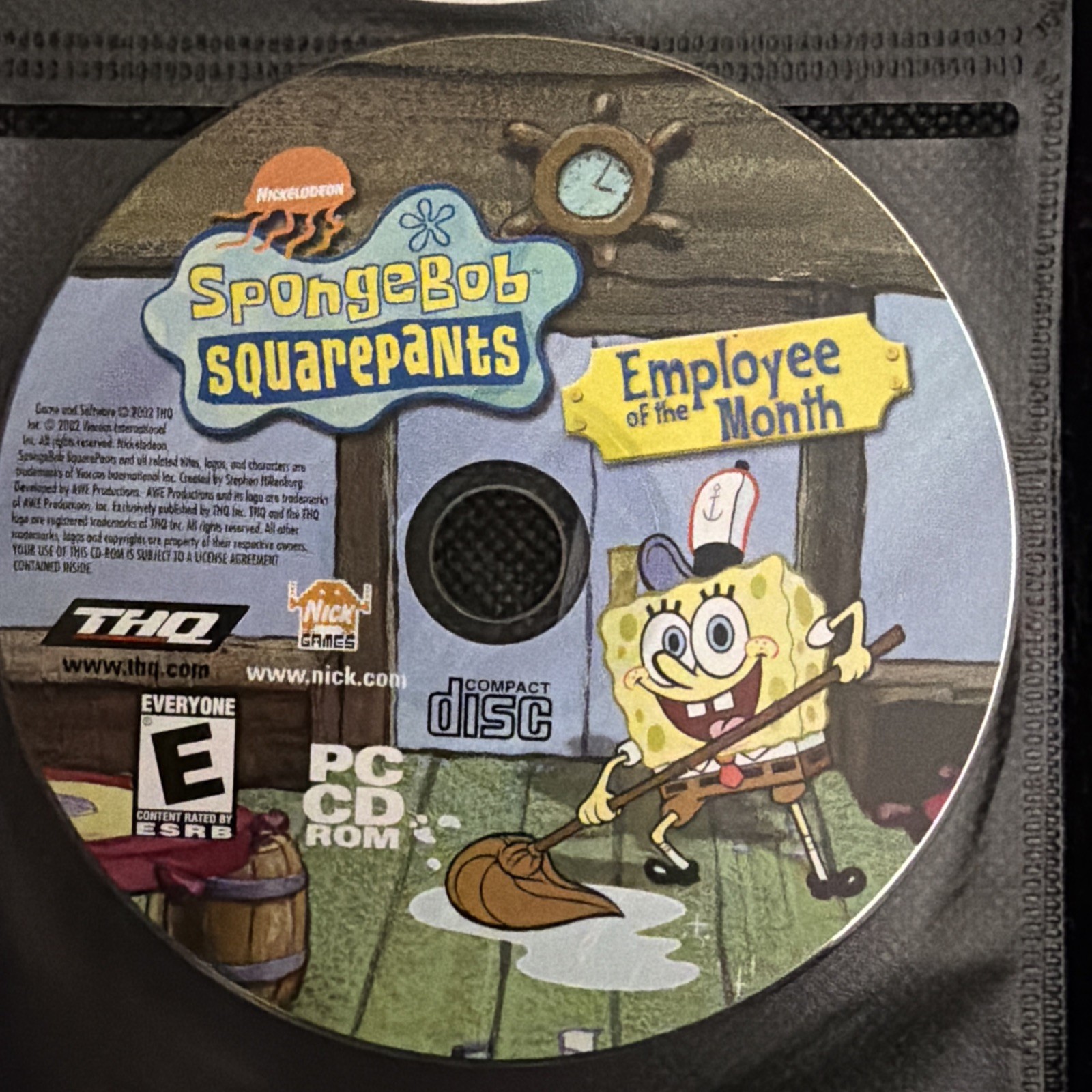 SpongeBob SquarePants Employee Of The Month PC CD Rom
