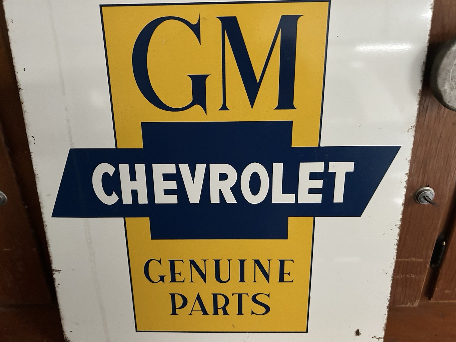 Original 24x18 GM Chevrolet Parts Sign