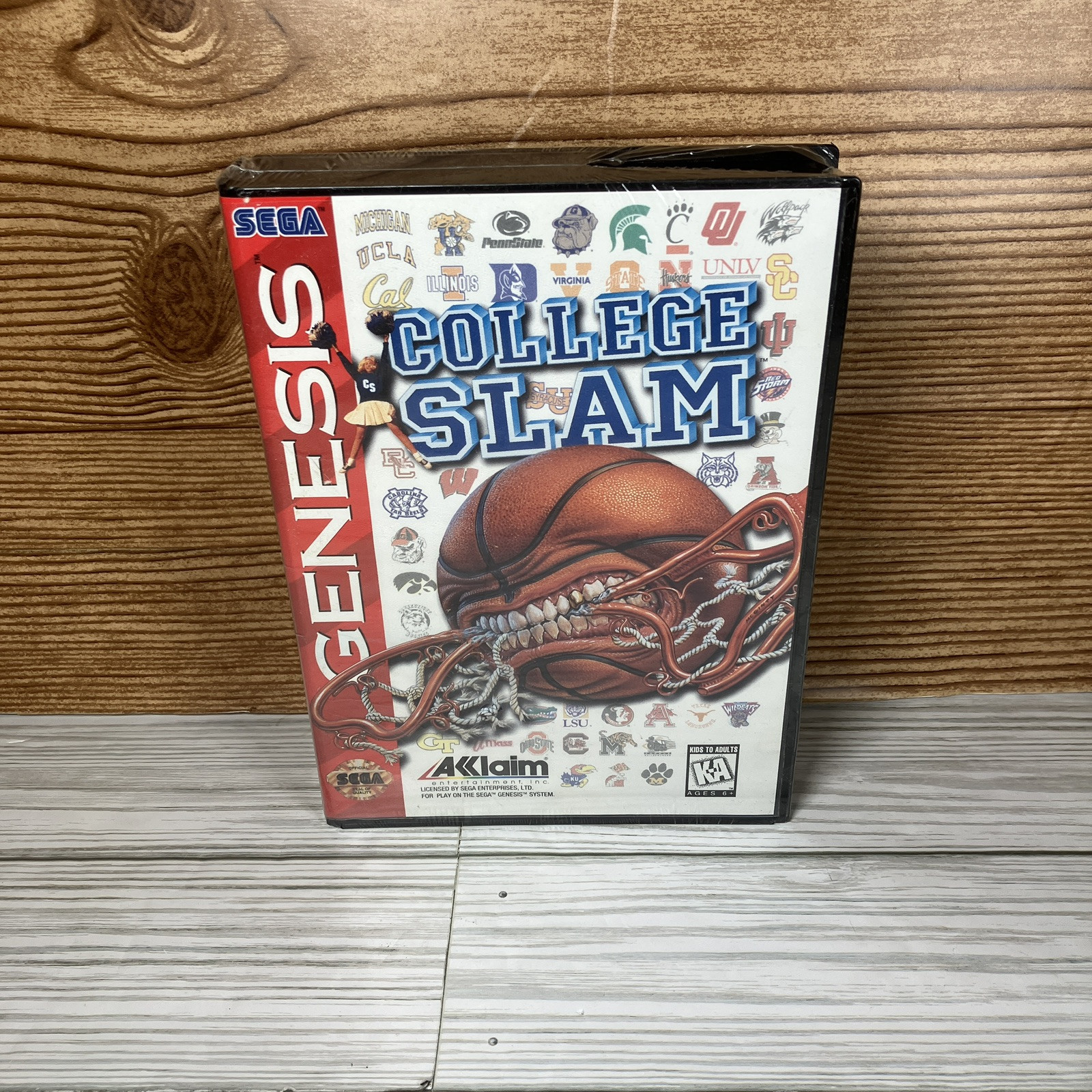 College Slam (Sega Genesis, 1996) New - Factory Sealed With Protector
