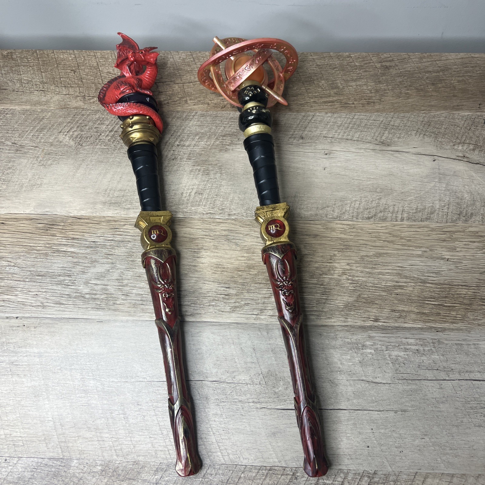 Magic Quest Wands 2007 Great Wolf Lodge Set of 2 Wizard Wands (Untested)