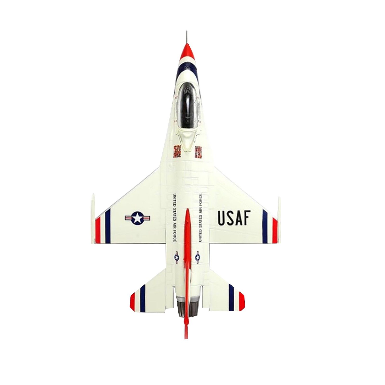 15.5cm USAF F-16 Falcon Thunderbirds Diecast Model Toy 1:100 Scale Alloy+PC