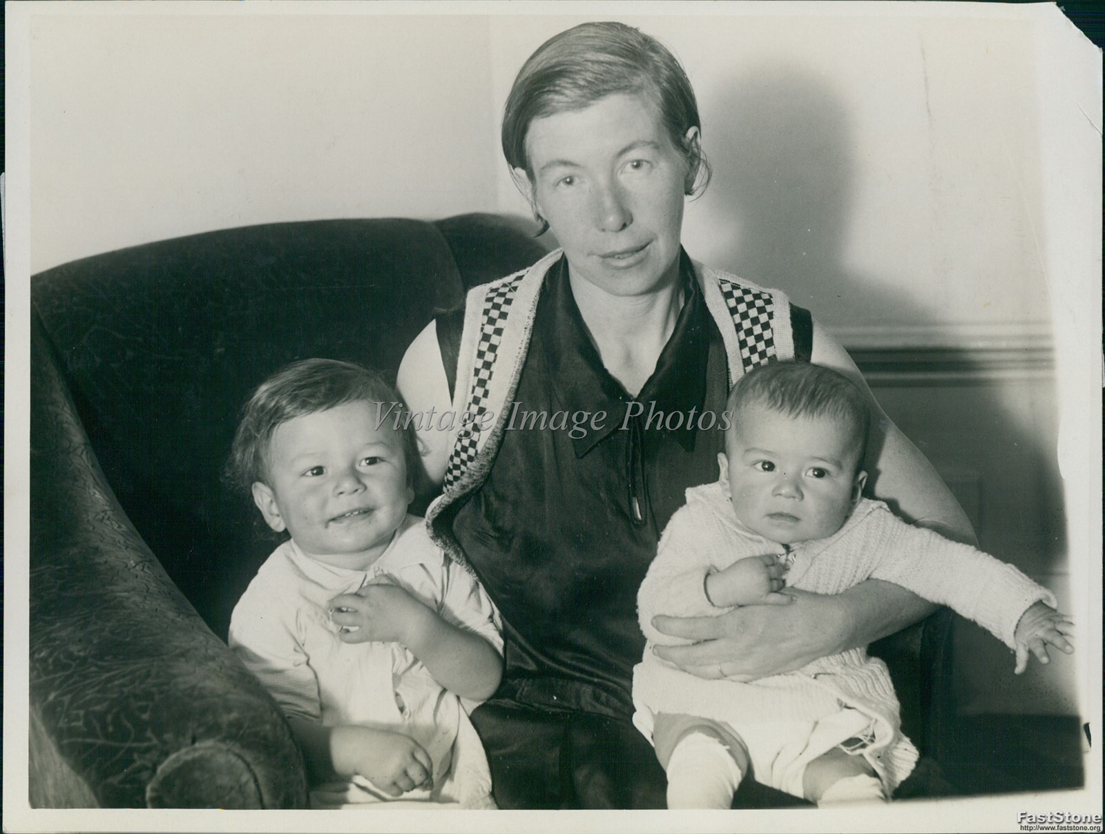 1930 Mrs Alexander Ward Carlos Morolles Infant Guatemala Wirephoto 7x9
