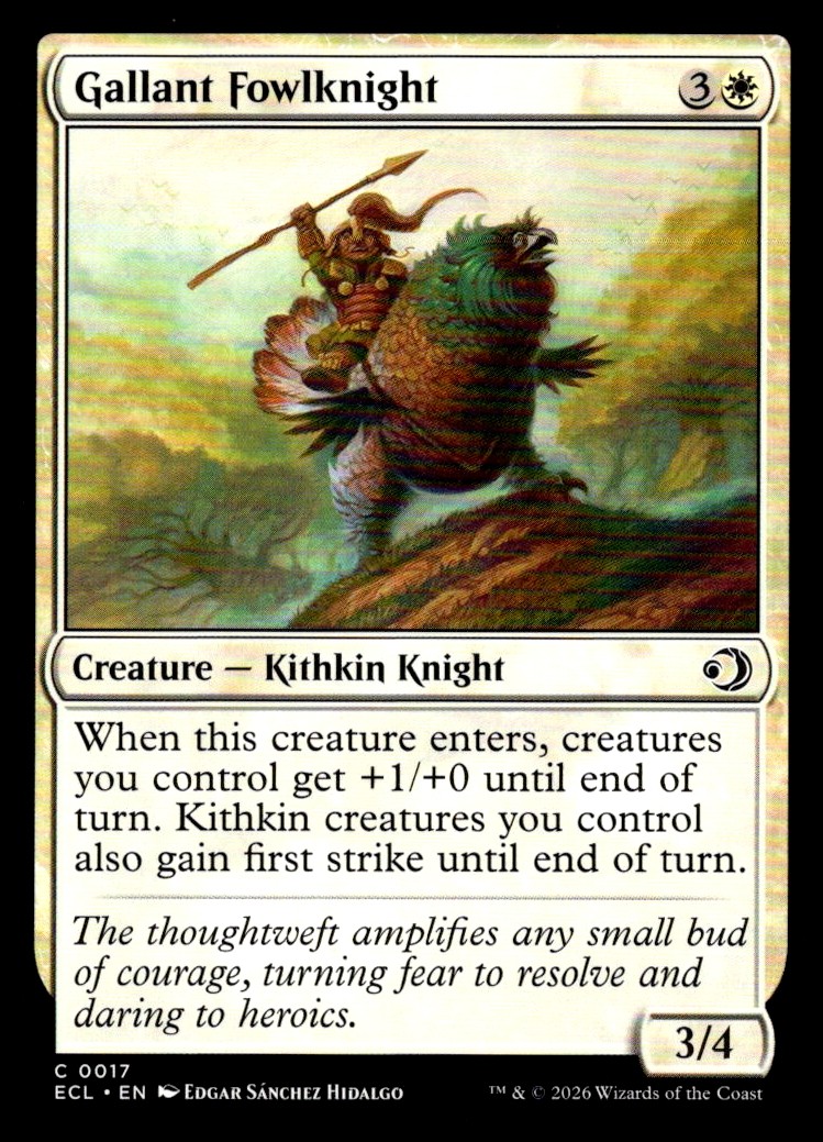 Lorwyn Eclipsed #17 Gallant Fowlknight