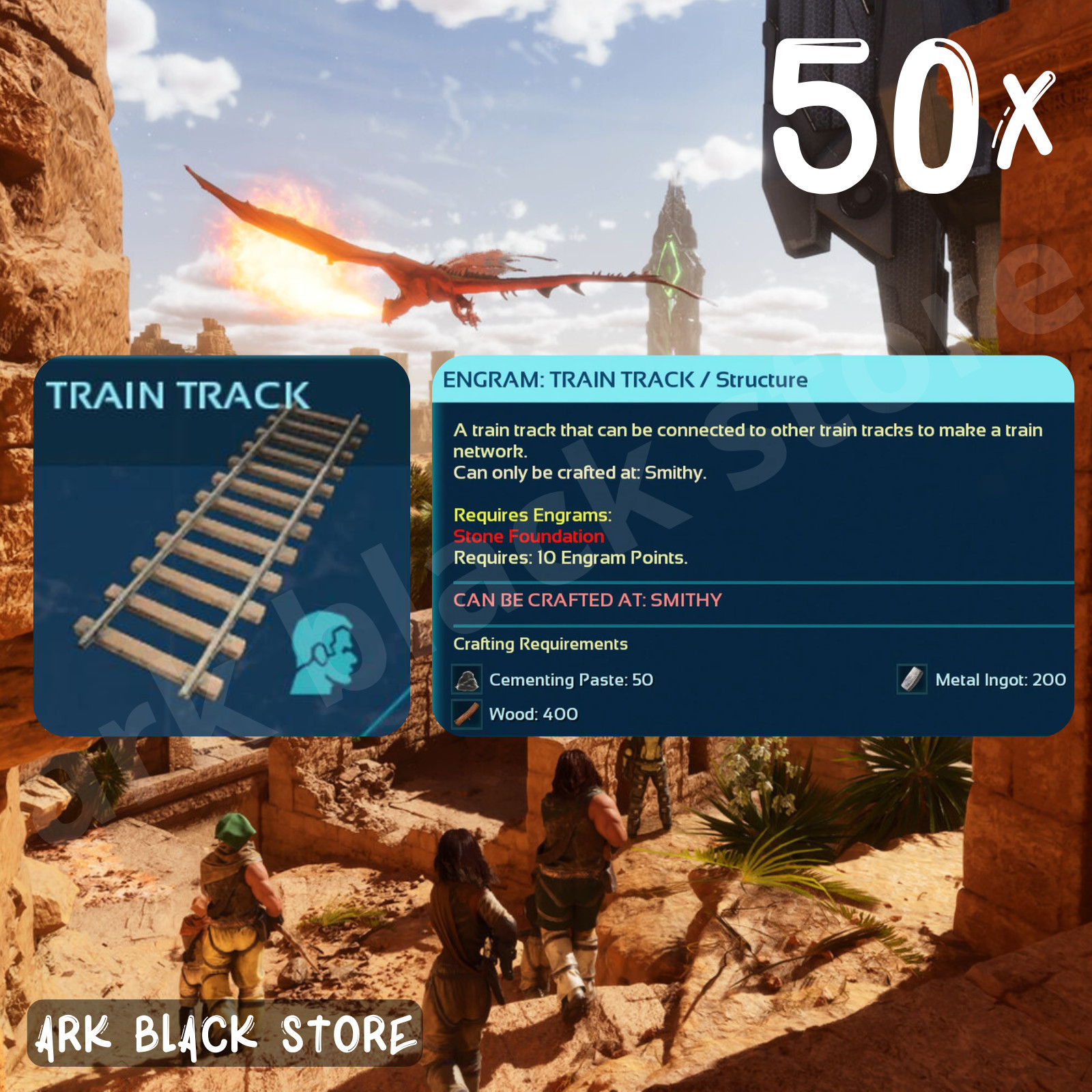 Ark Ascended Structures Scorched Earth Bobs Tall Tales PVE PS5/XBOX/PC