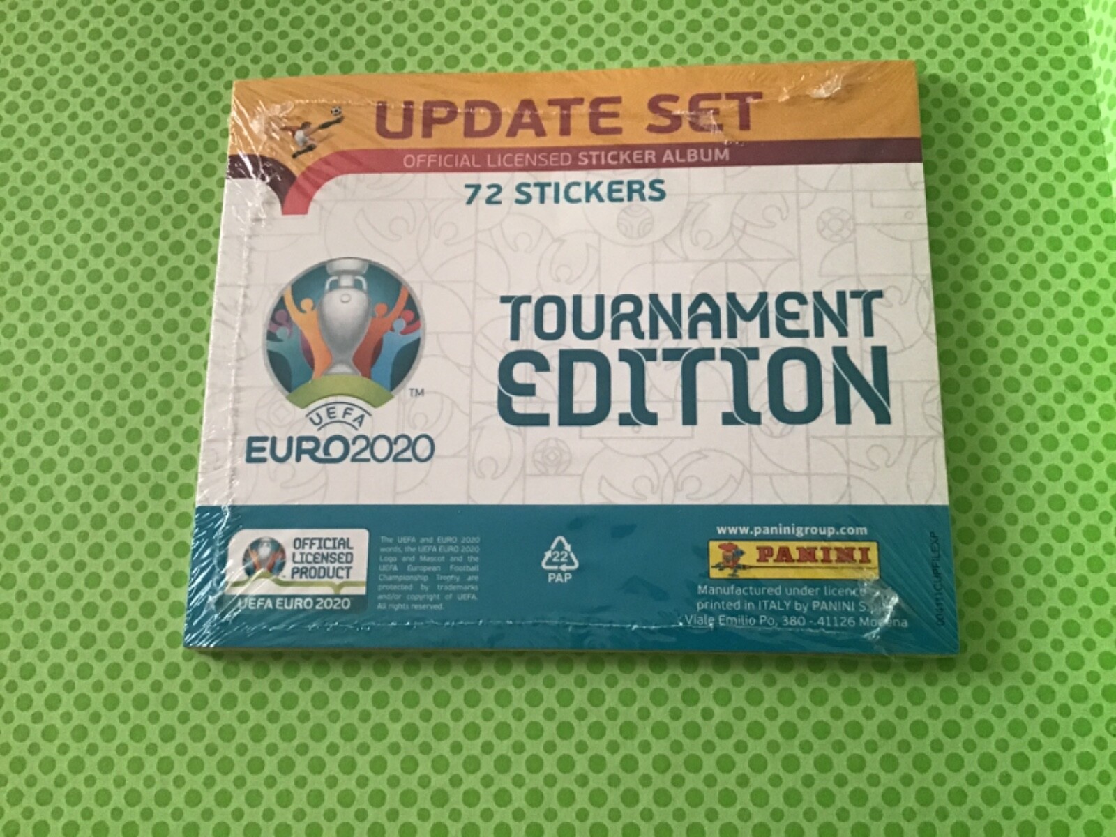 PANINI UEFA EURO 2020 🏴�������������������������� UPDATE SET 72 STICKERS TOURNAMENT EDITION