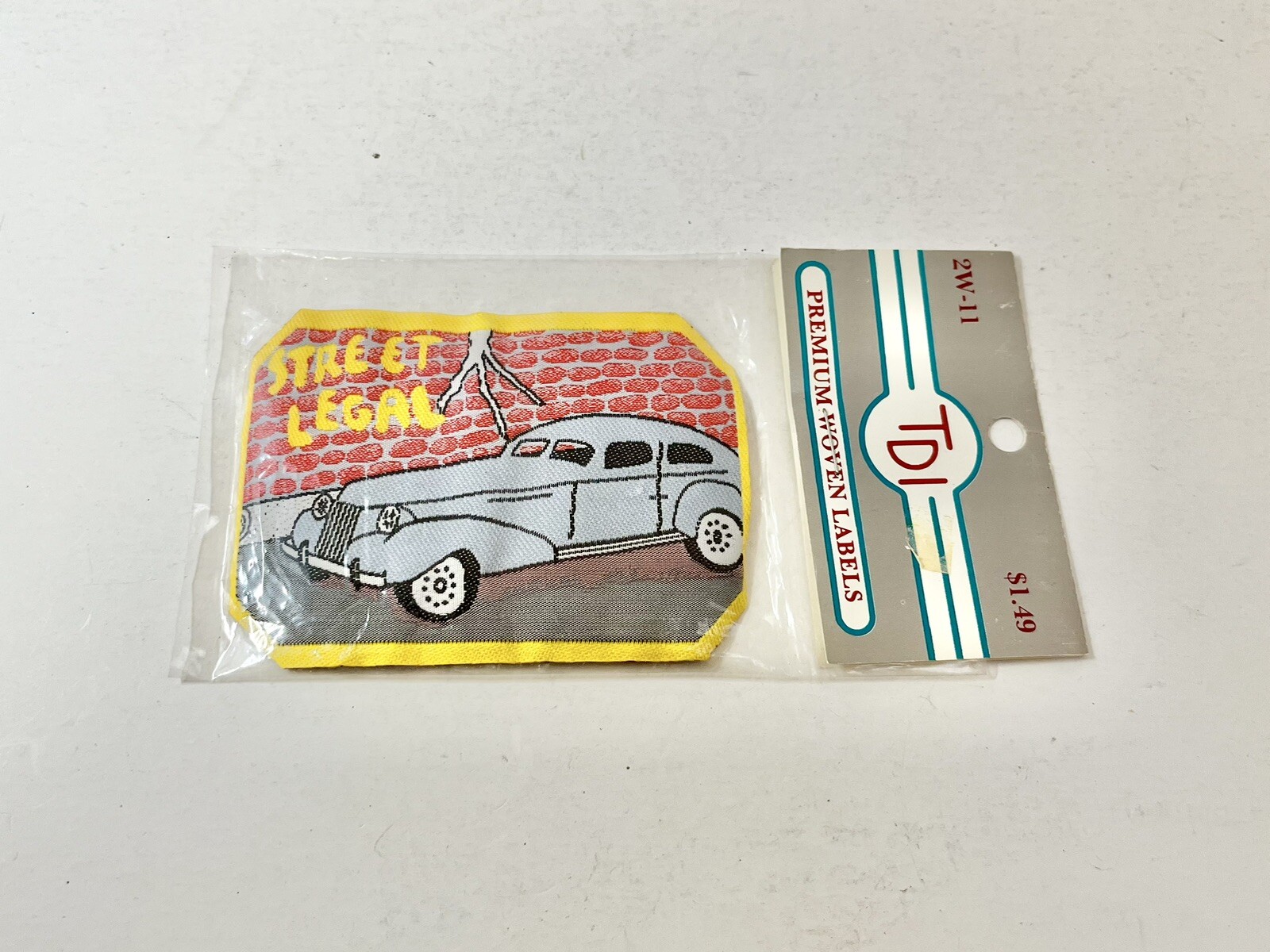 Vintage Street Legal Car Patch Clothes Sew On by Timberline Design TDI New