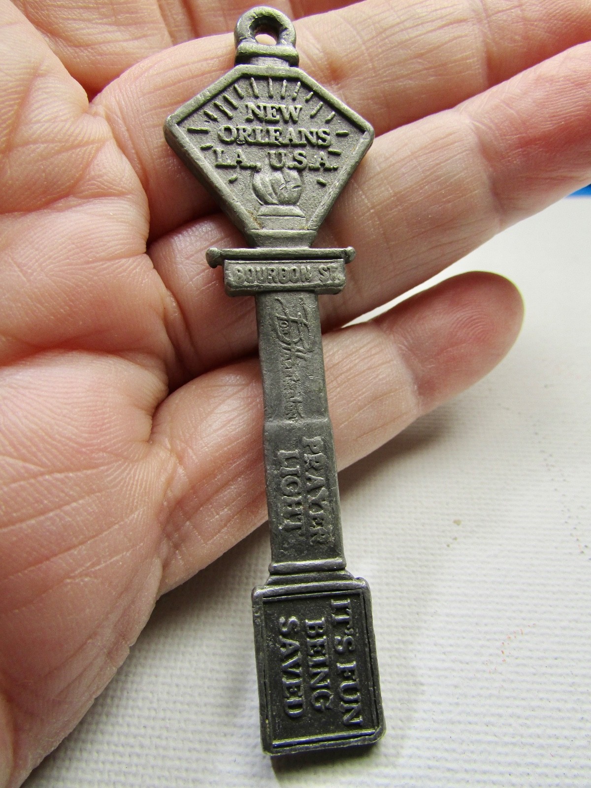 VINTAGE NEW ORLEANS KEEPSAKE BOB HARRINGTON PREACHER BOURBON ST ~ LAMPLIGHT EXC