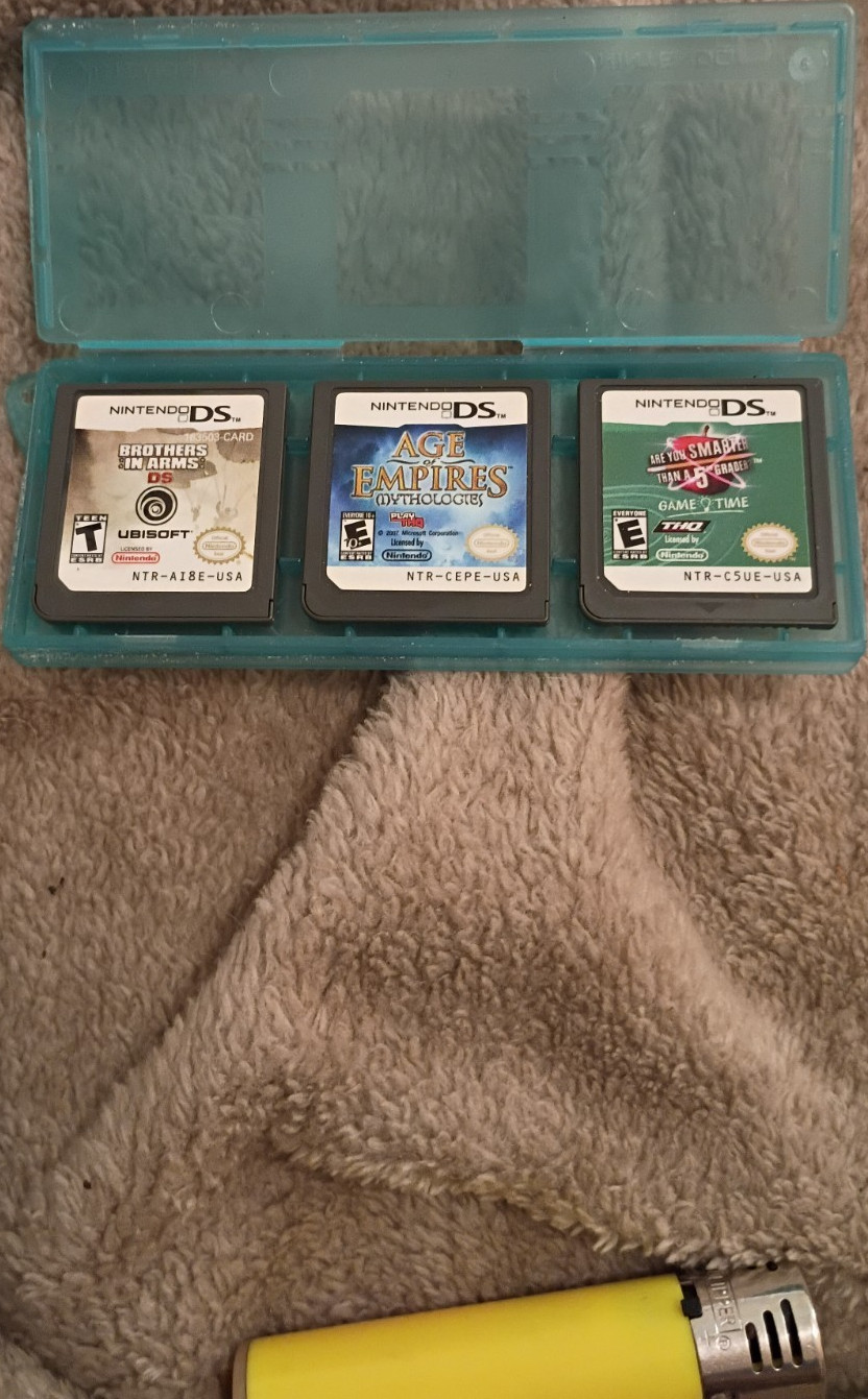 Nintendo DS Game Lot - Brothers in Arms, Age of Empires, Are You Smarter