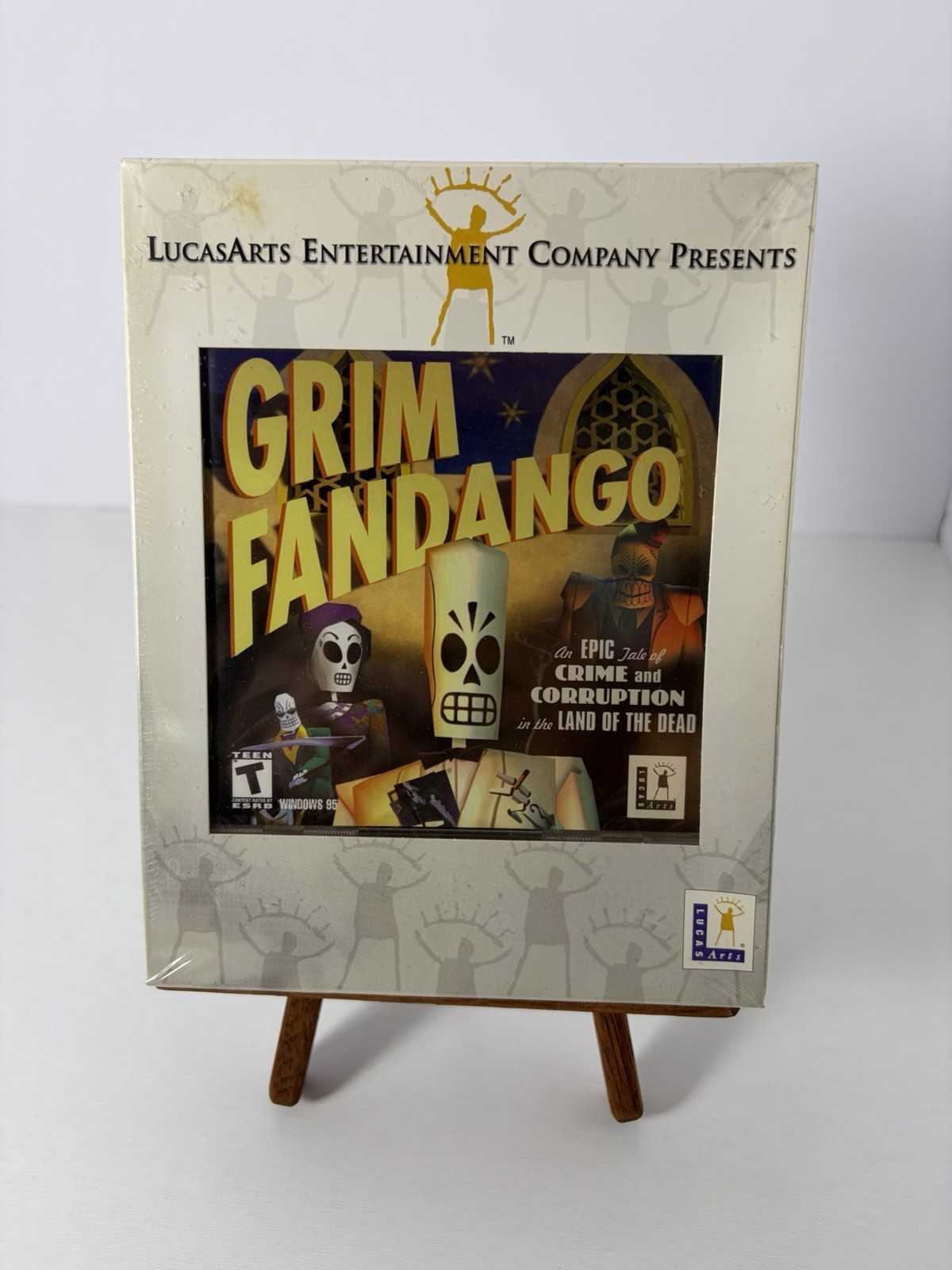 Grim Fandango PC Factory Sealed LucasArts 1998 Windows 95 Vintage