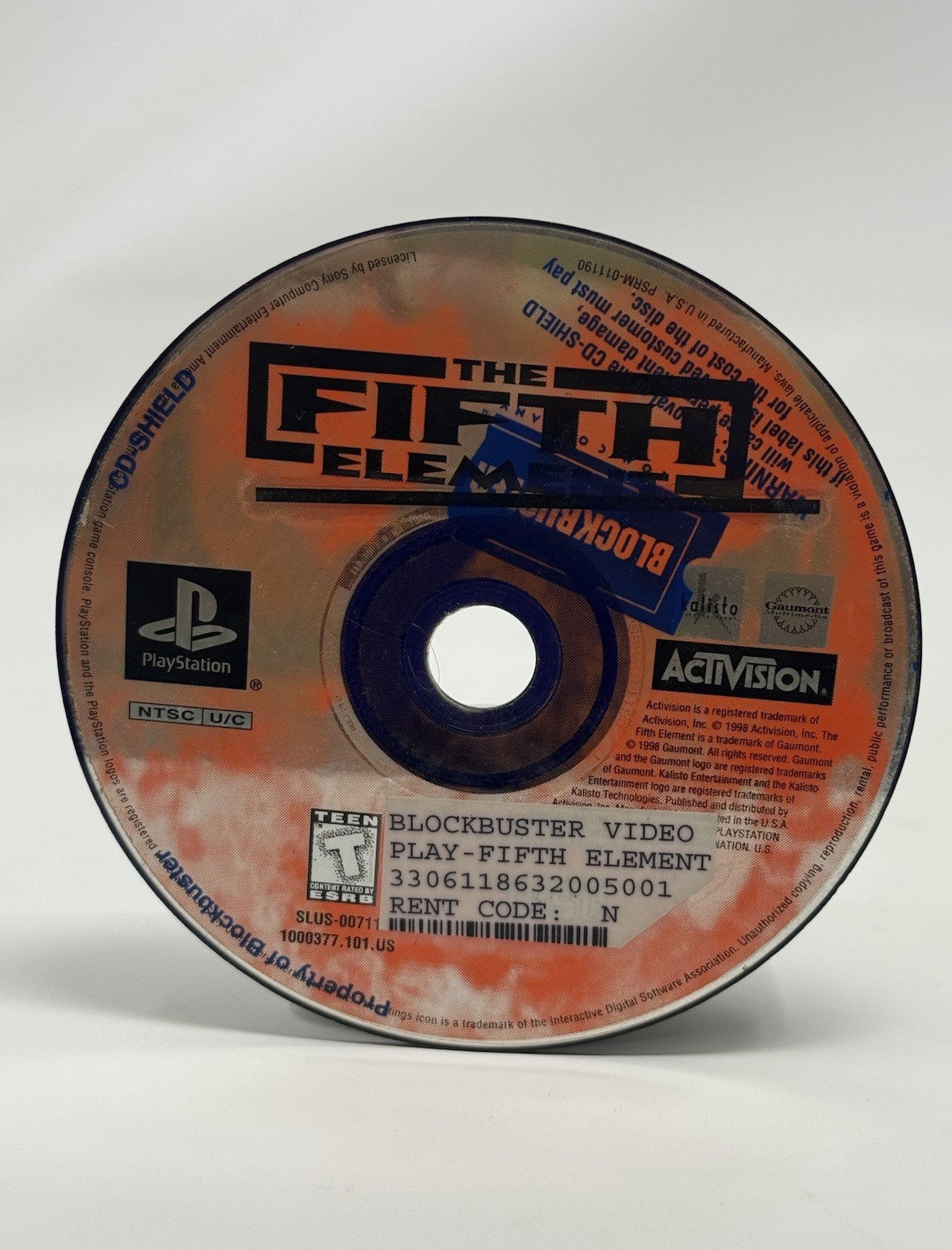 The Fifth Element PS1 PlayStation 1 Pristine Disc Only Authentic Tested & Works