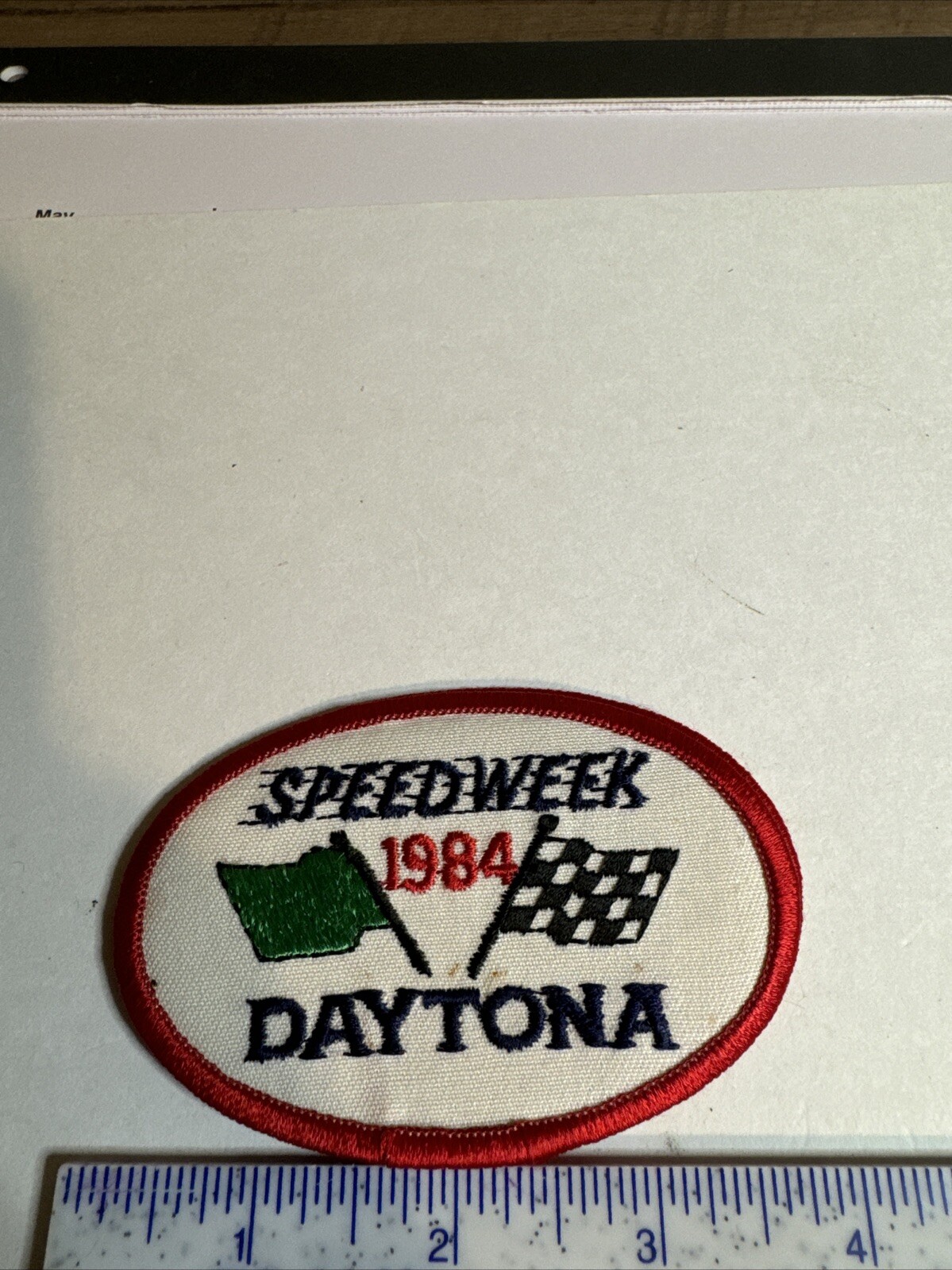 Daytona USA 1984 Speedweek Patch New Old Stock, Nice