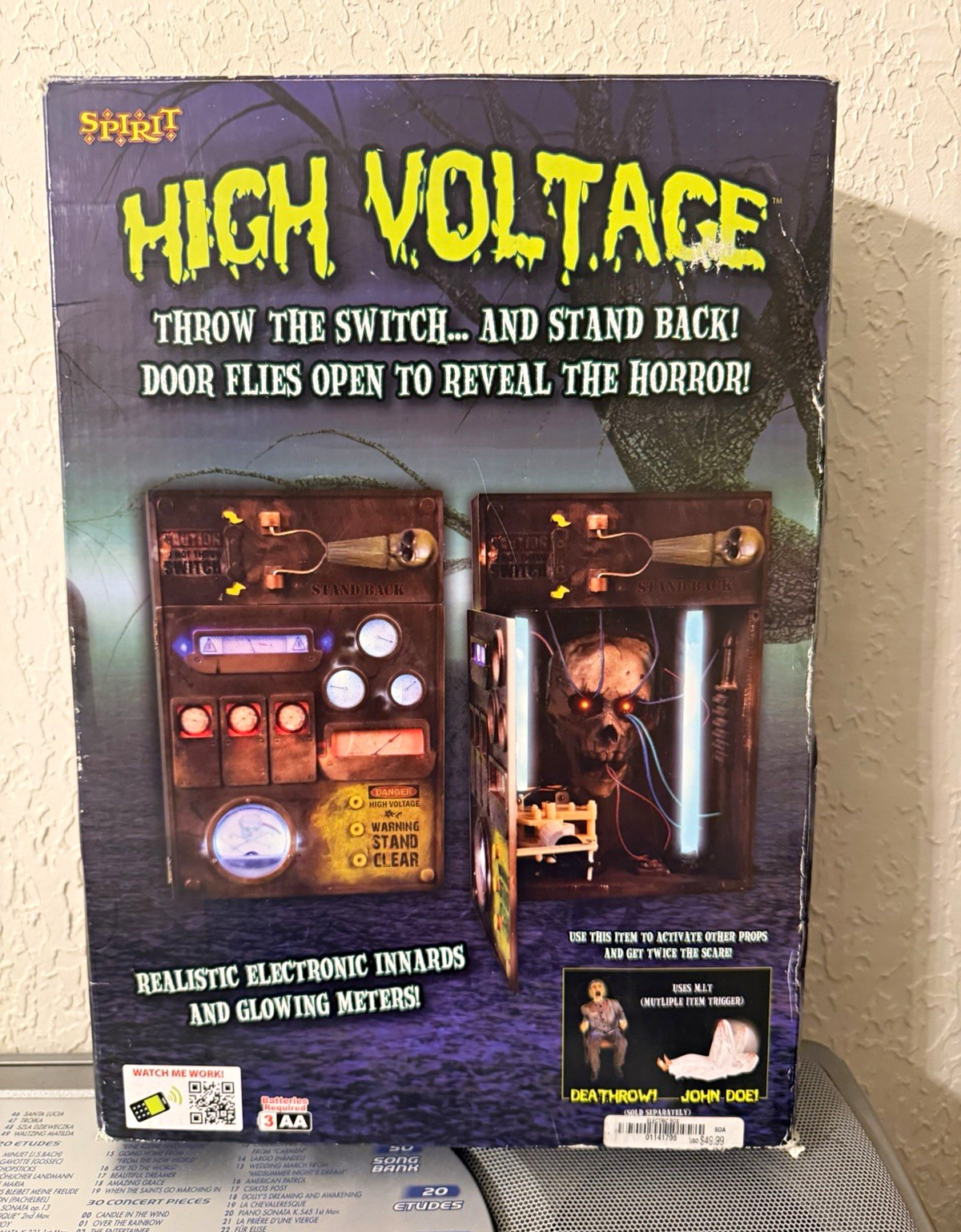RARE *DEADSTOCK  2012 Spirit Halloween “High Voltage” animatronic