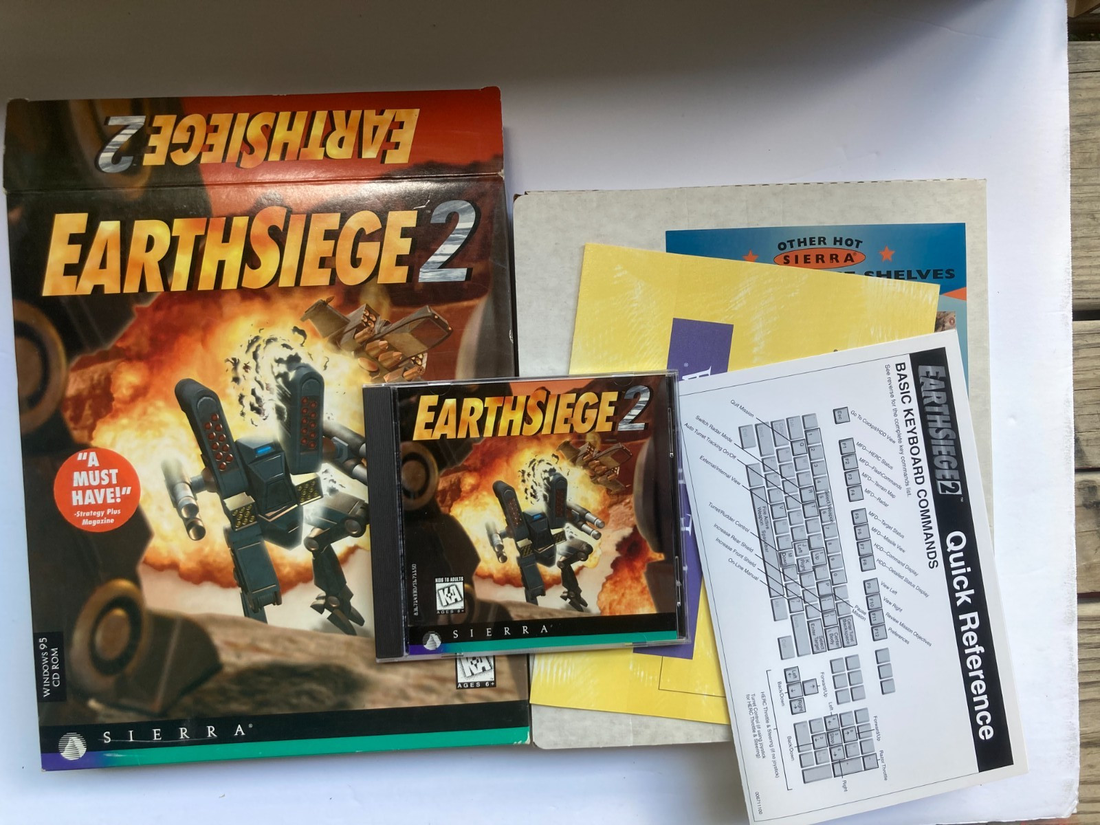 Earthsiege 2 (PC, 1995) Big Box PC