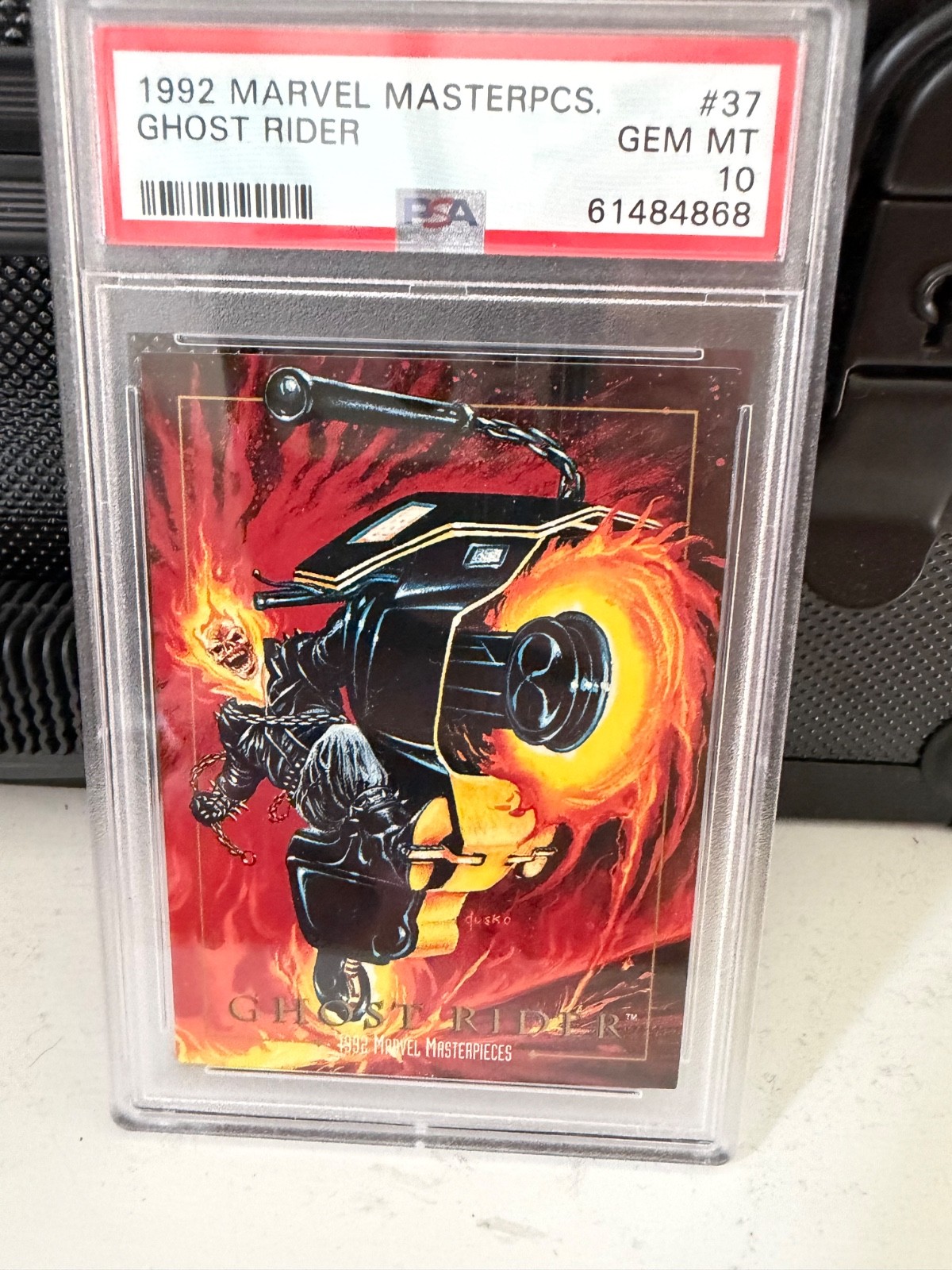 Marvel PSA 10 Ghost Rider- 1992 Marvel Masterpieces Ghost Rider PSA 10 GEM MINT