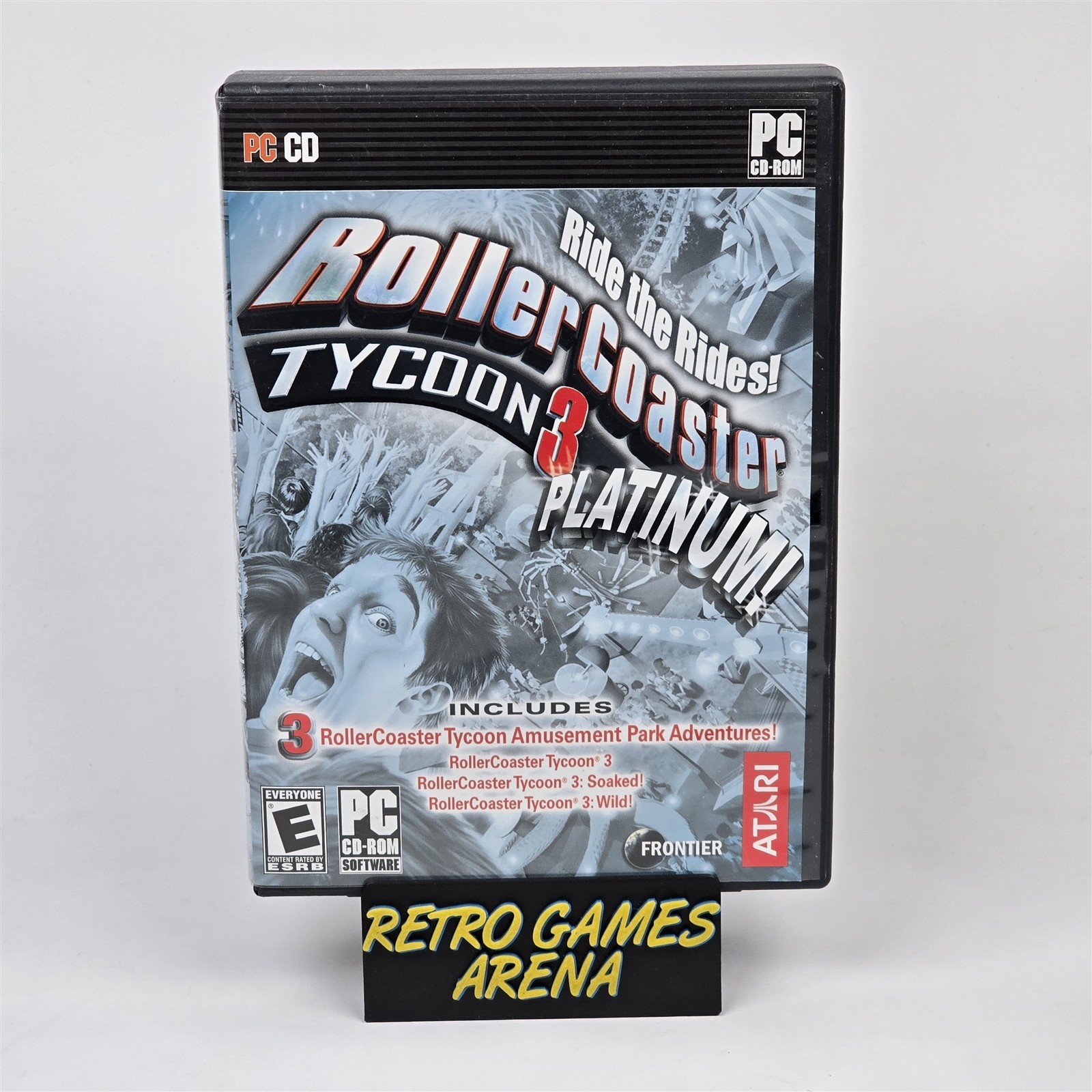 RollerCoaster Tycoon 3: Platinum Roller Coaster (PC CD-ROM) CIB COMPLETE