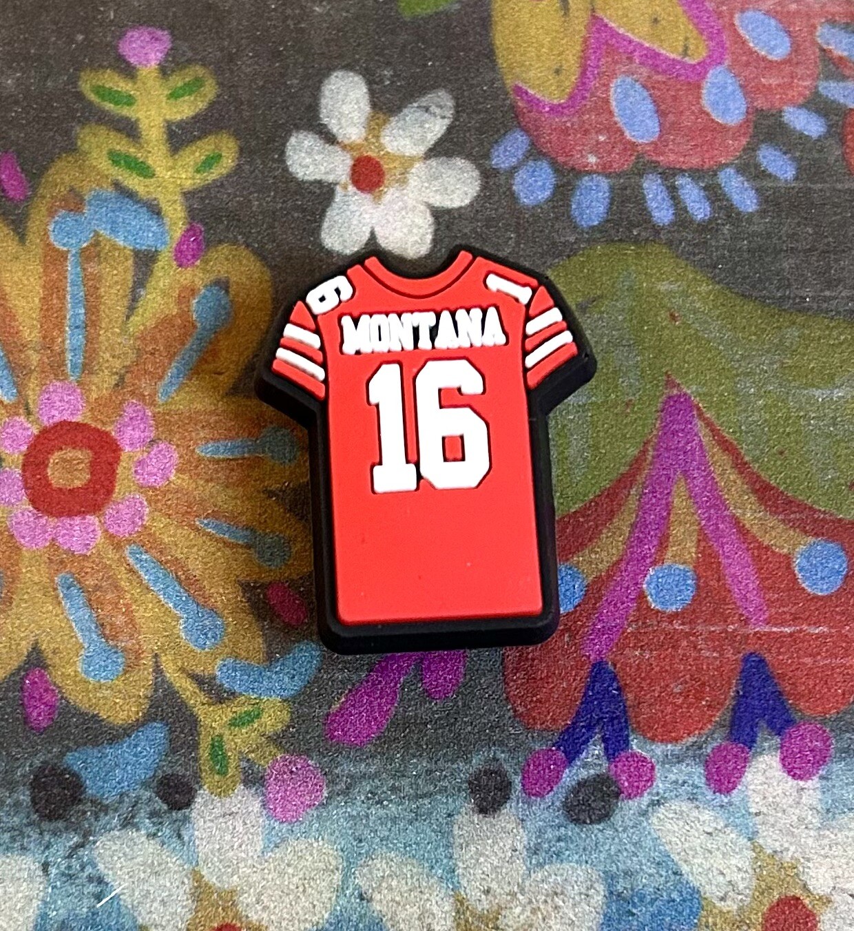NEW Joe Montana Player #16 San Francisco QB Shoe Charm Shoe Decorations 