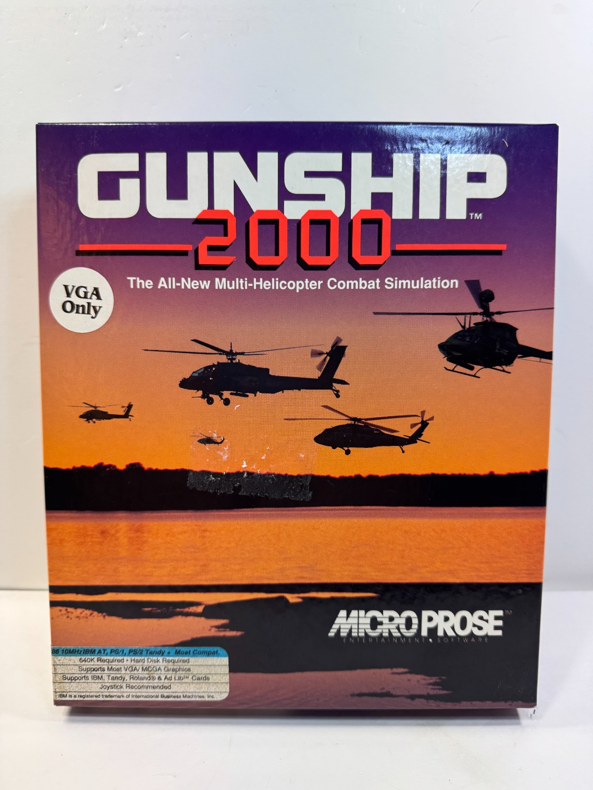 PC BIG BOX Gunship 2000 (PC, 1991) 3.5\