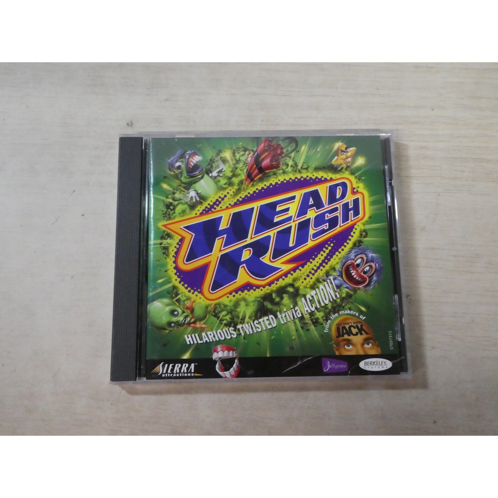 Head Rush PC CD-ROM 1998 Sierra Berkeley Systems Trivia Game You Don't Know Jack