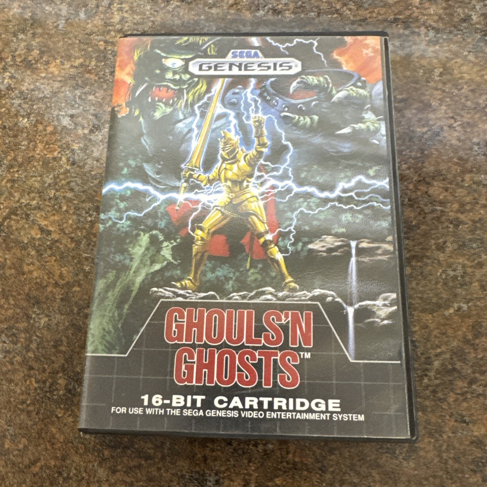 SEGA Ghouls \'n Ghosts CIB - Sega Genesis w/ Manual & Case ActionAdventure TESTED