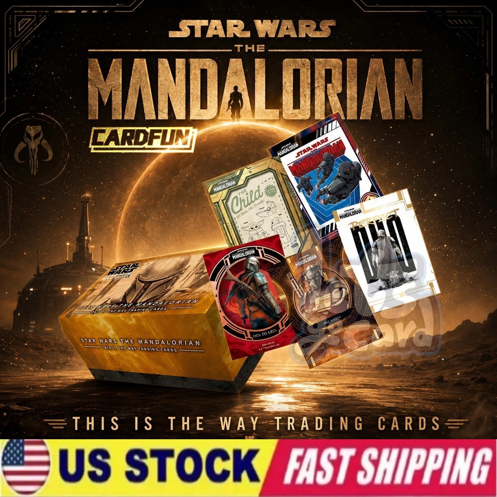 [US STOCK] Star Wars The Mandalorian This is the way cards Card fun Sealed Box