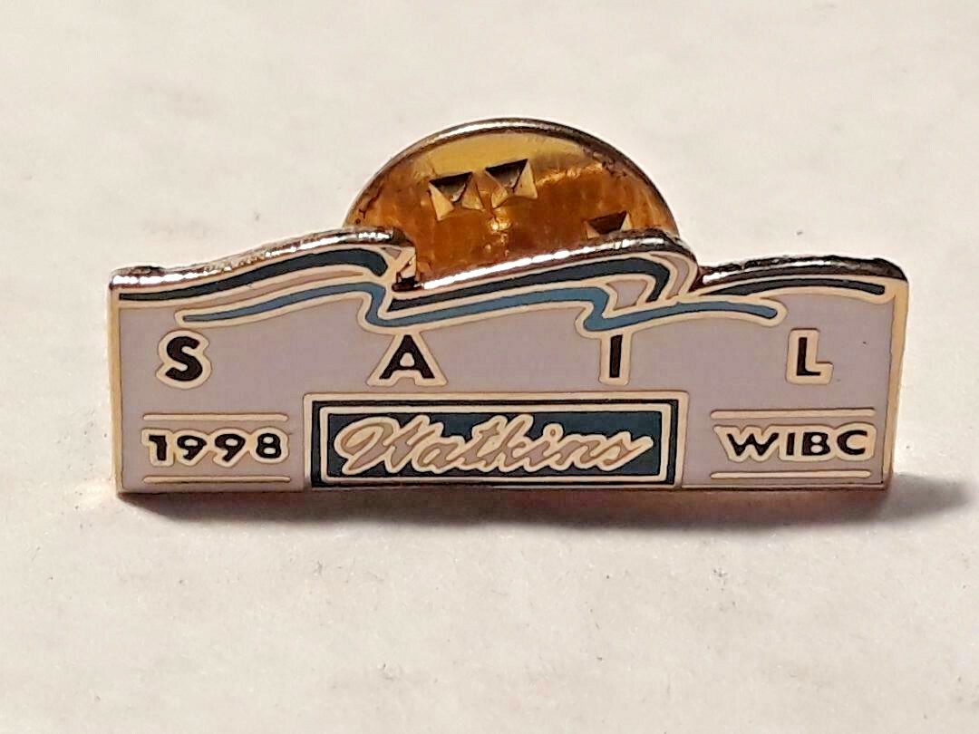 Vintage Collectible Pin ~ Sail Watkins WIBC 1998 ~ Ships FREE
