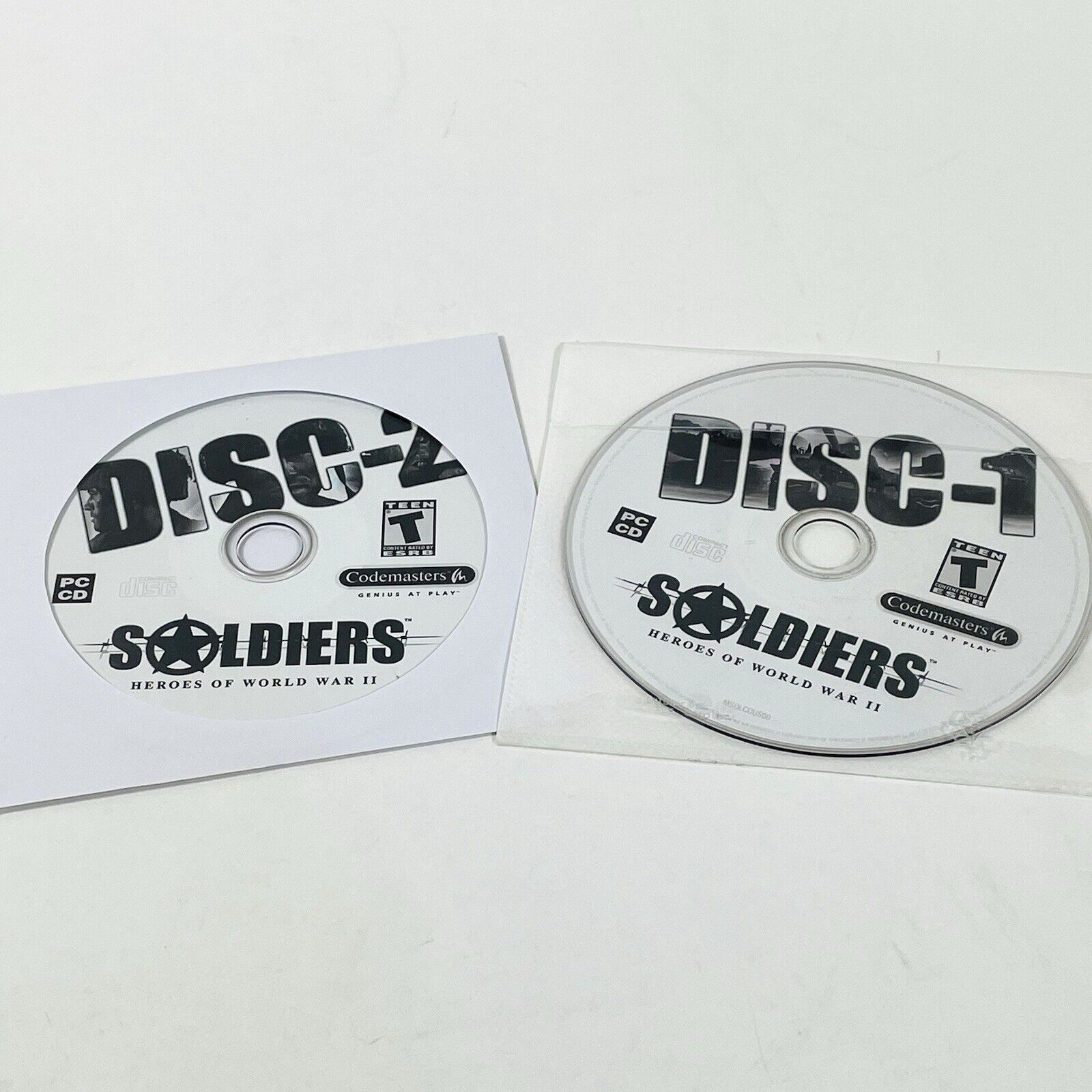 Soldiers Heroes Of World War II PC CD-ROM Software Video Game