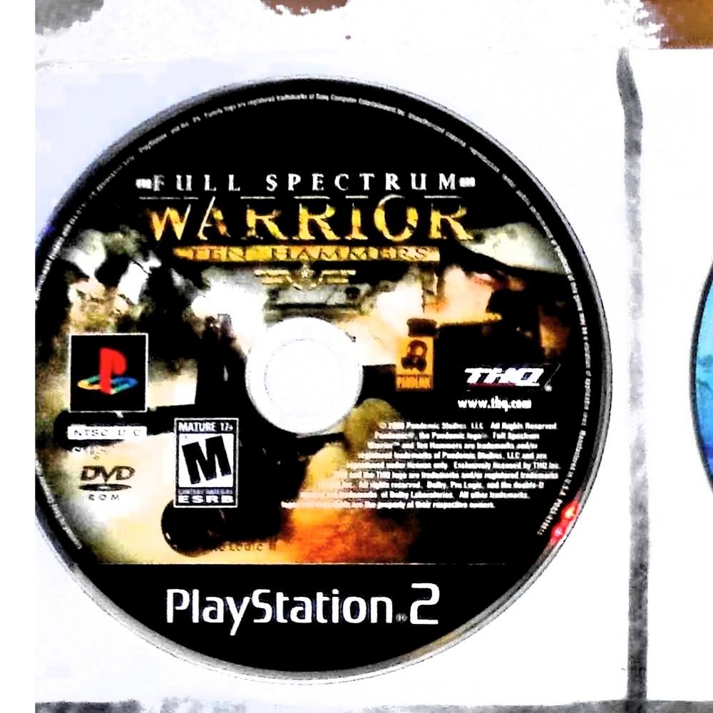 Full Spectrum Warrior Ten Hammers Playstation 2 THQ Tested and Works