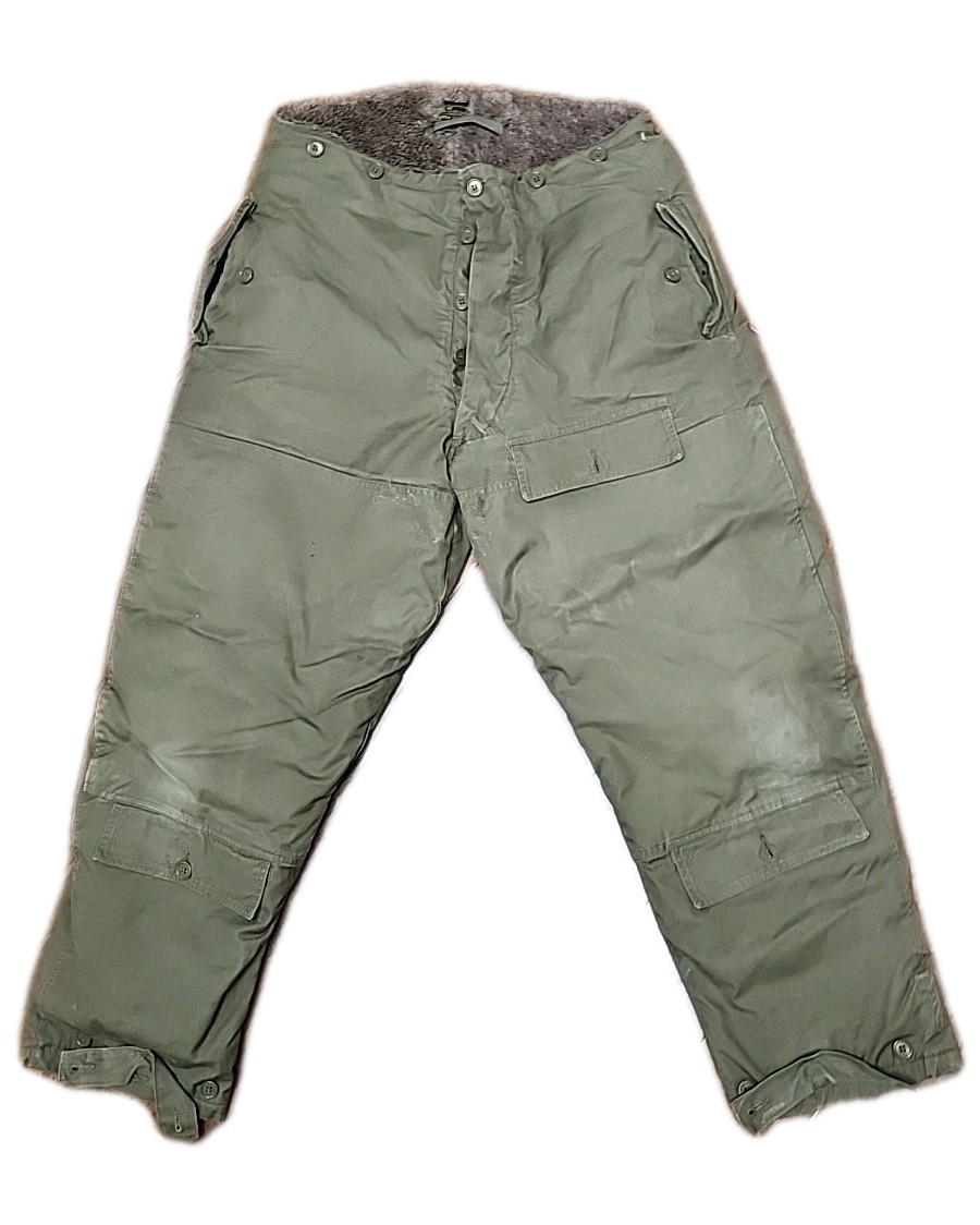  VTG 1940s WWII US Army Air Force Type A-9 Heavy Flight Pants Alpaca Lined 40