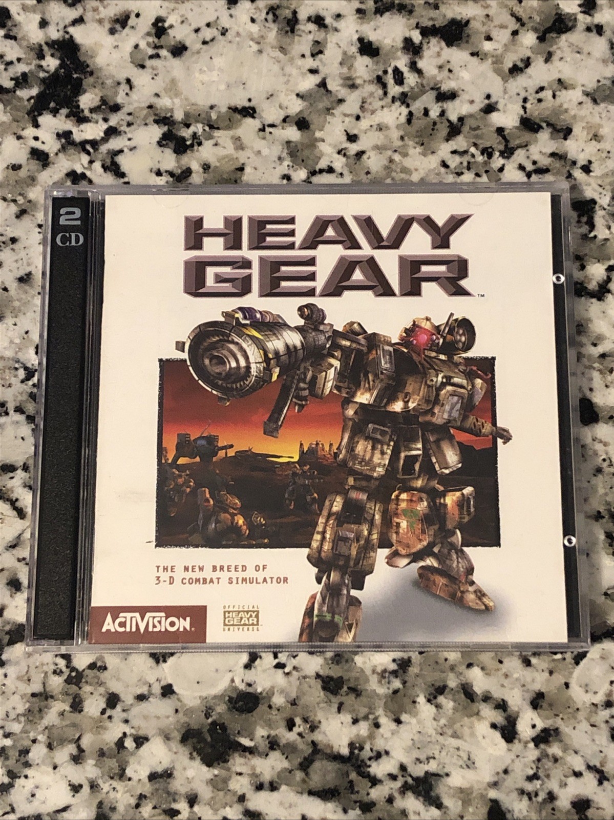 Heavy Gear (PC, 1997) 2 Disc Set & Manual - Untested - 