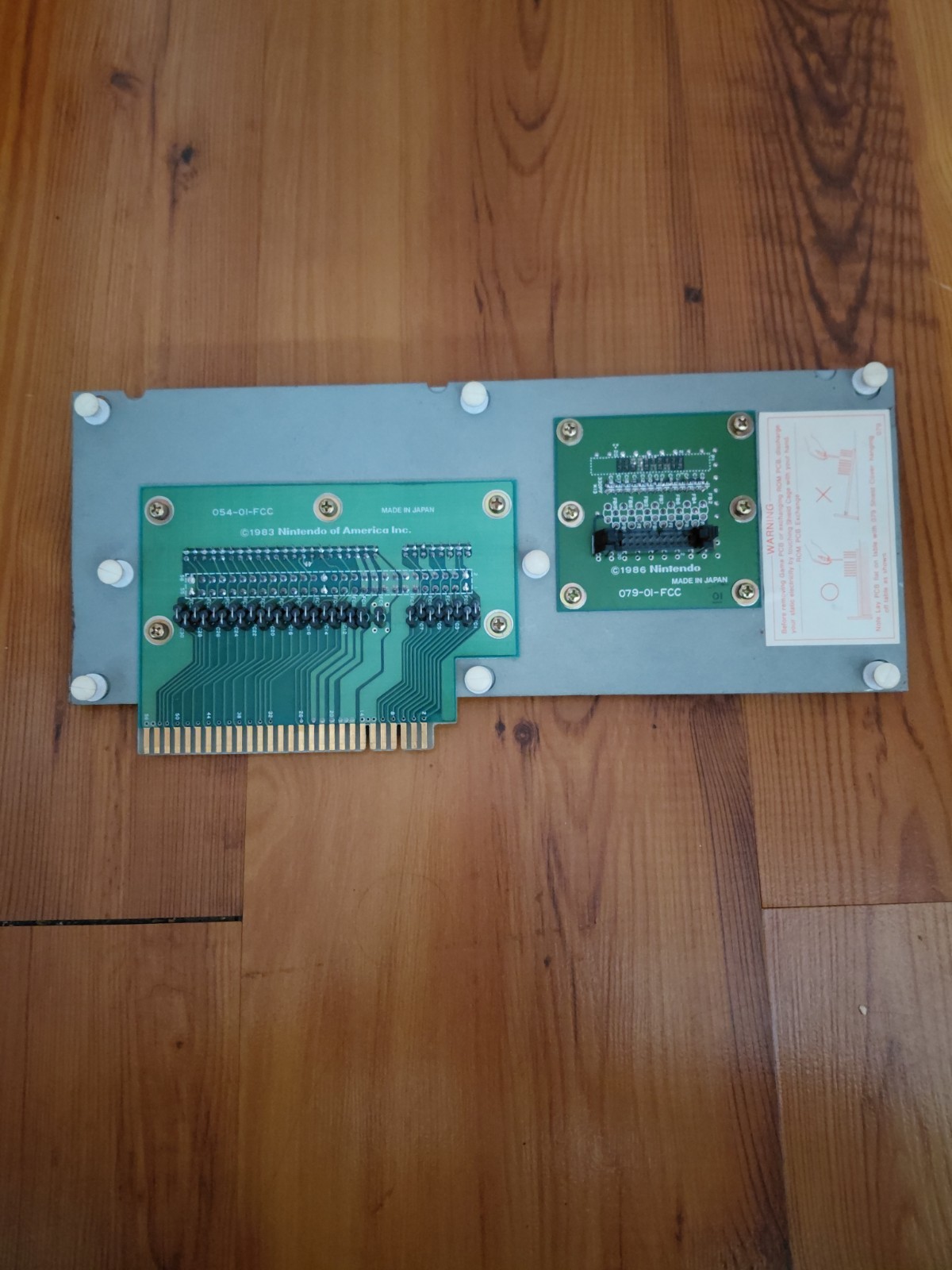 RARE ORIGINAL NINTENDO PLAYCHOICE 10 DUAL PCB INTERFACE BOARD 054-01-FCC 079-01