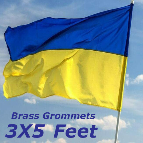 NEW 3x5ft UKRAINE UKRAINIAN double sided FLAG better quality usa seller