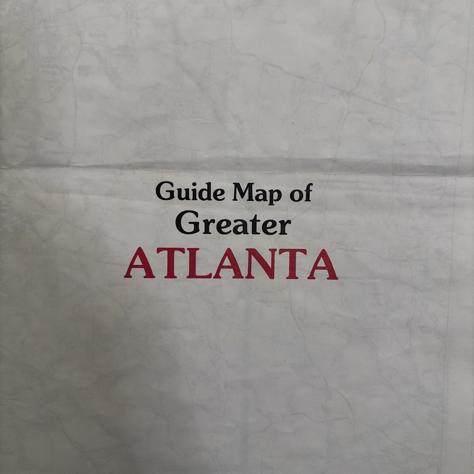 1992 Map Of  The Greater Metropolitan Area Of Atlanta. Alexandria Drafting Co.