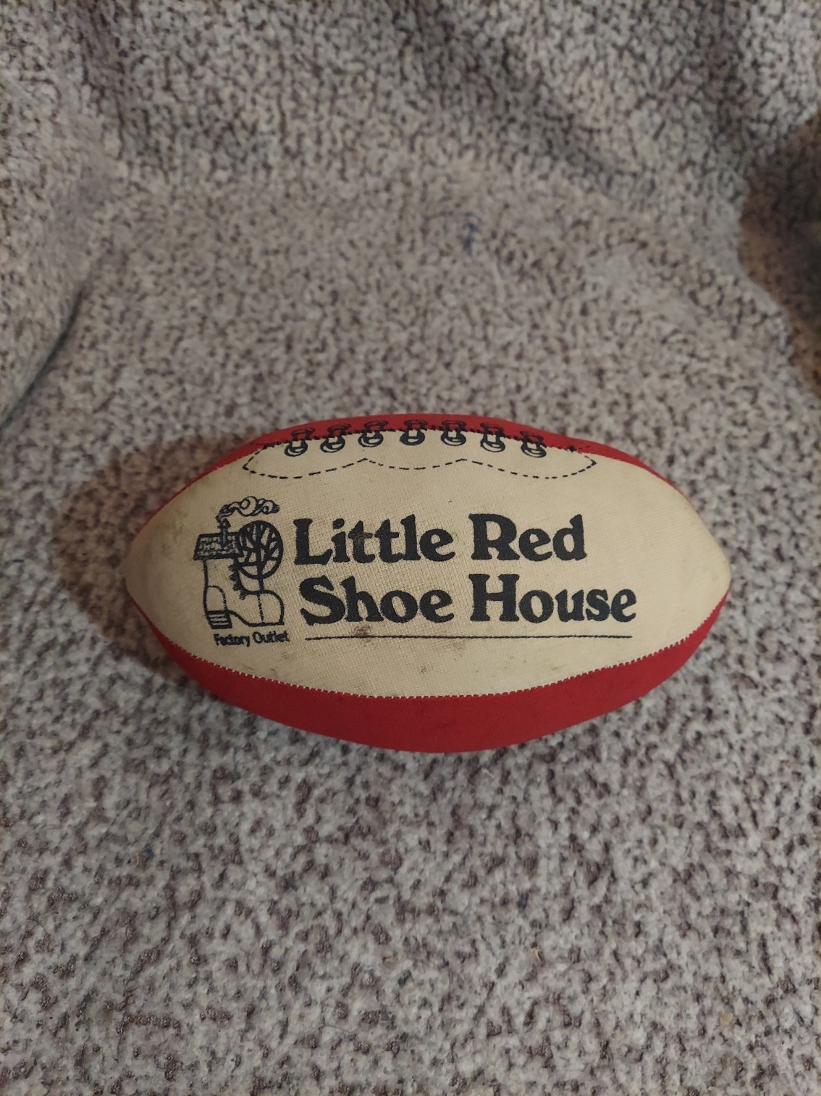 Rare Vintage Little Red Shoes House Football