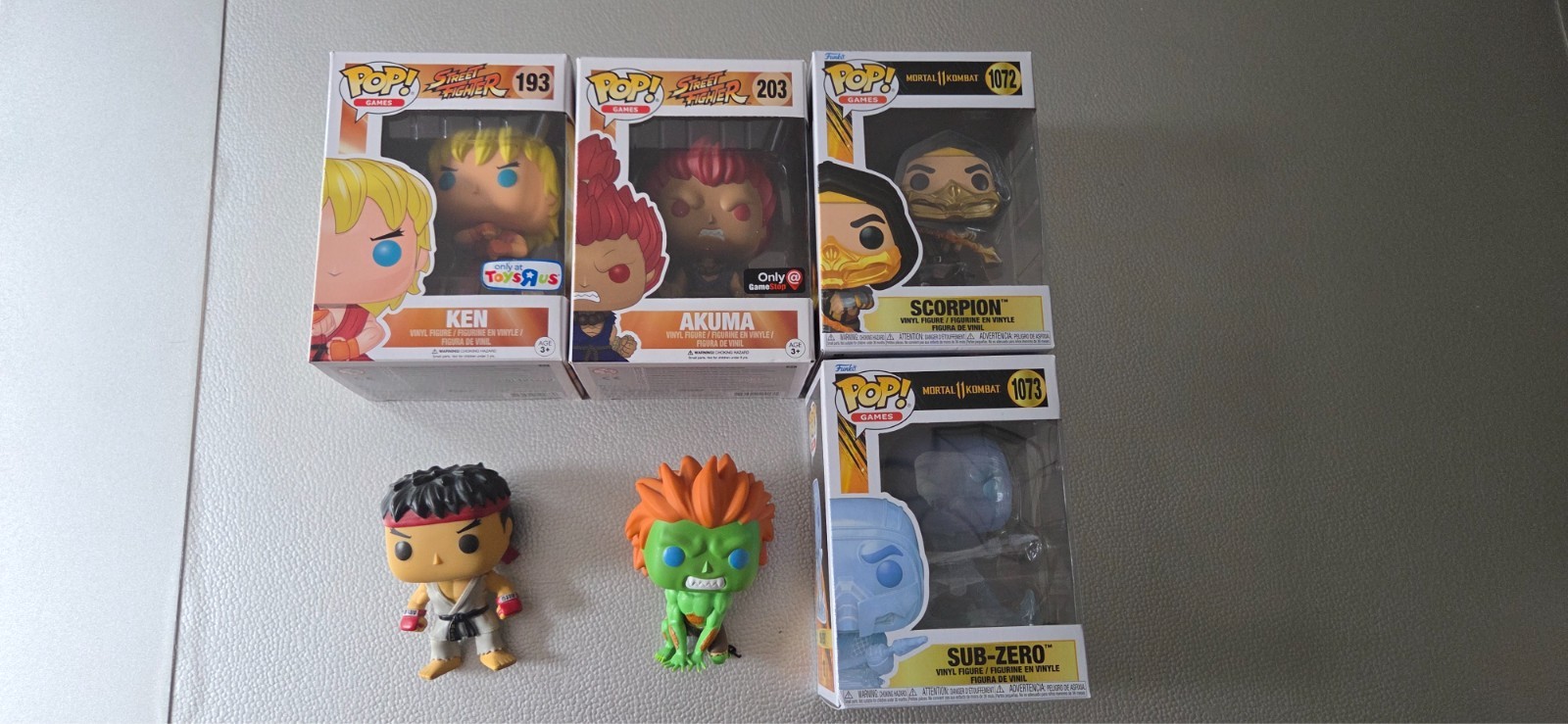 Marvel. Dc, street fighter, mortal kombat. funko pop lot