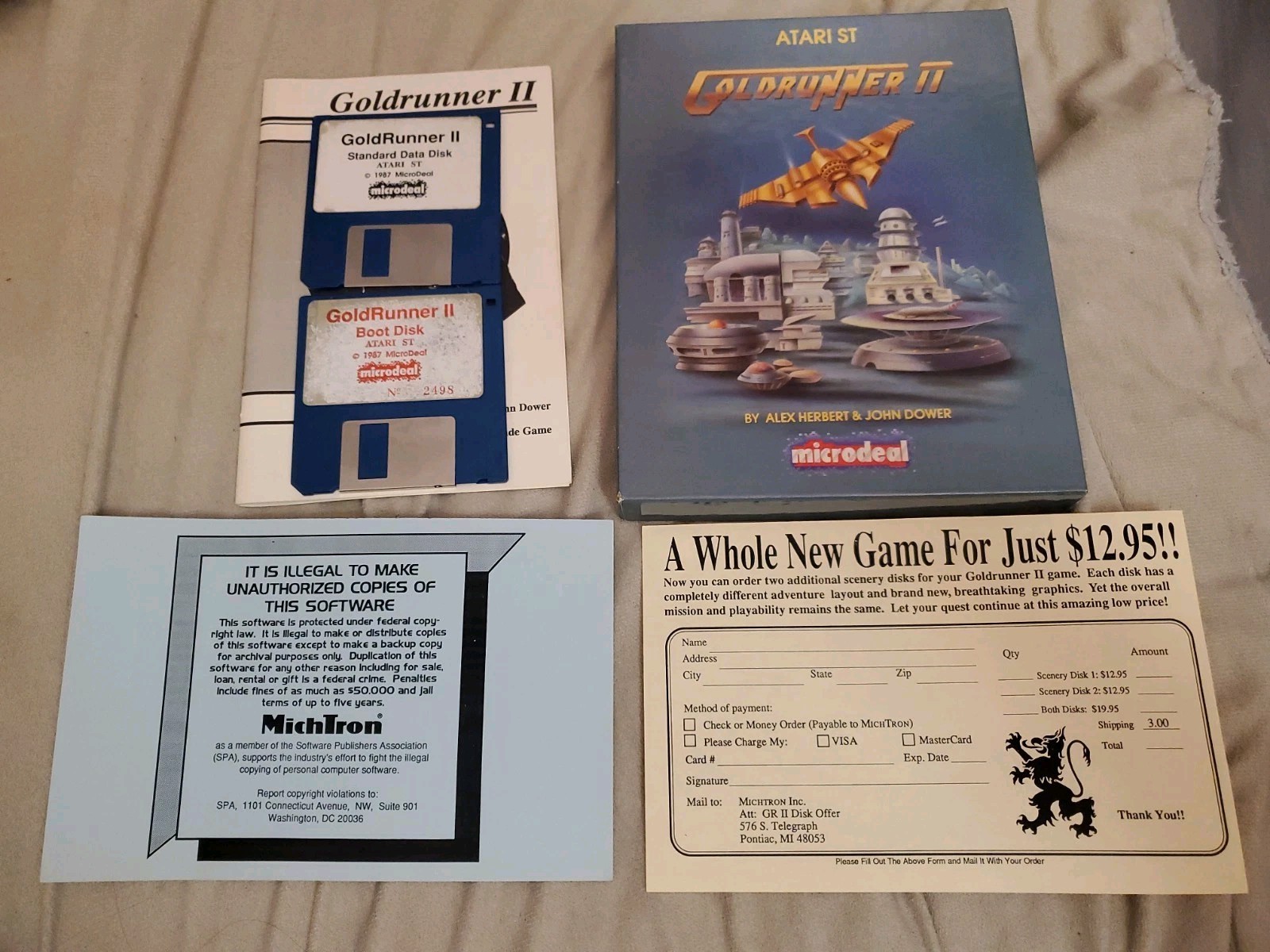 Goldrunner II by Microdeal Atari ST Game 