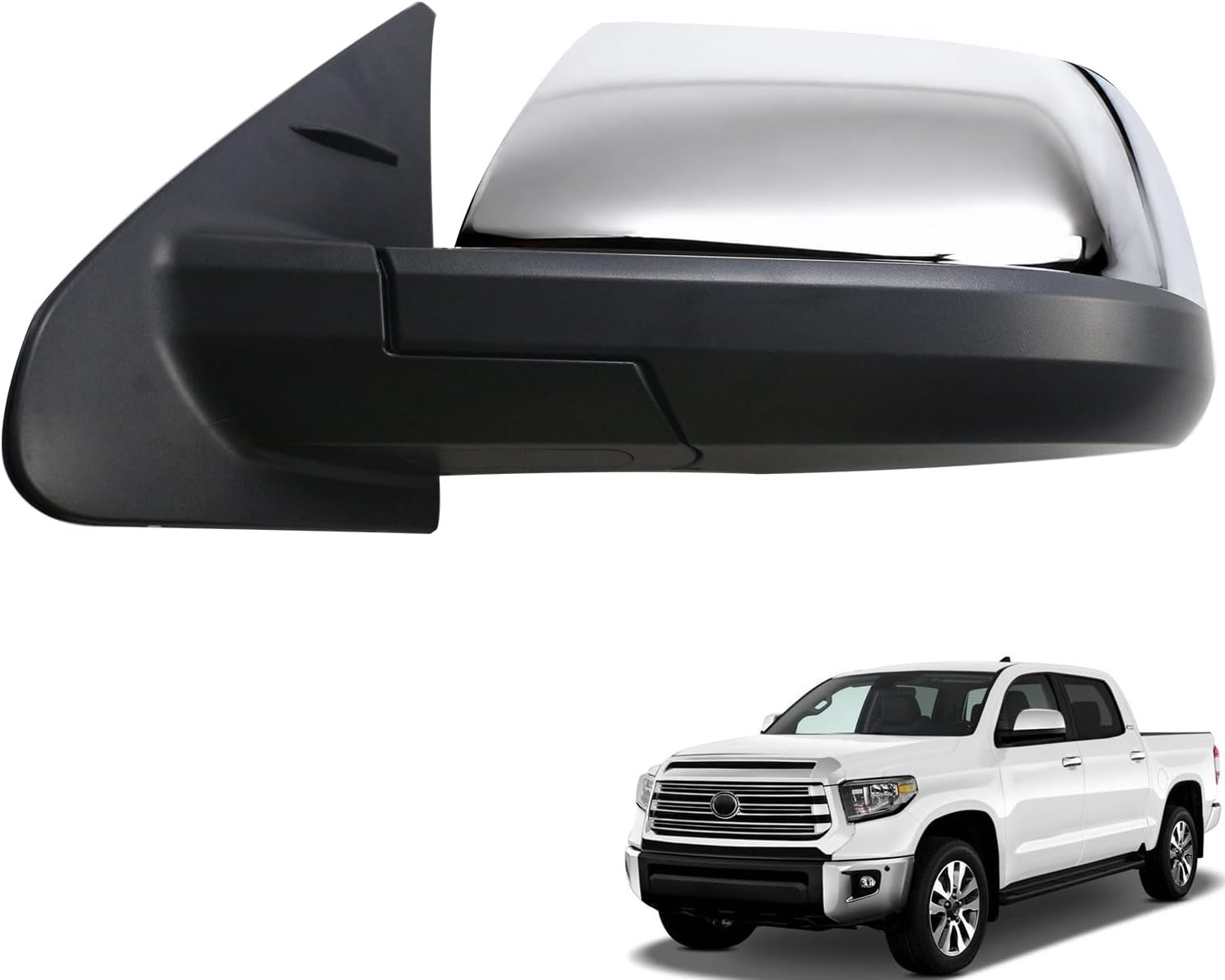 Side Mirror Car Door Mirror Fits for Toyota Tundra 2014-2021 Sequoia Left Driver