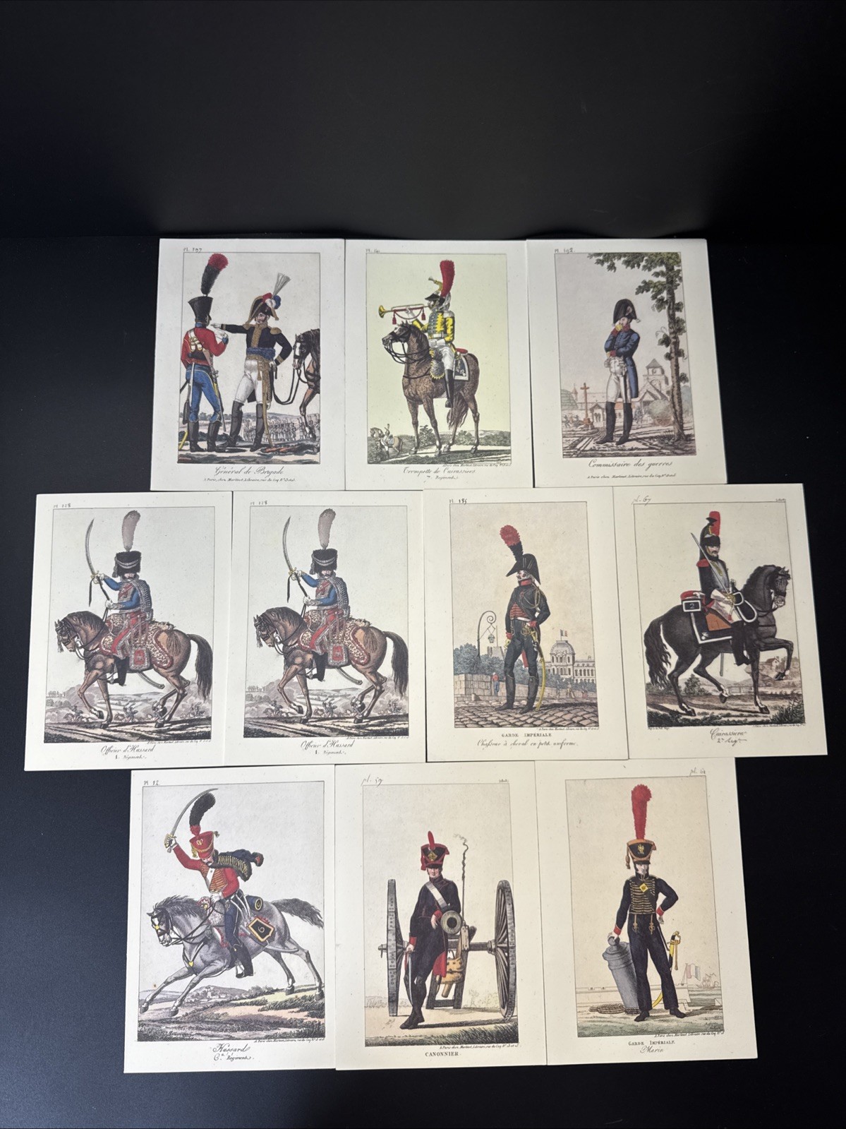 Vintage Postcards With Soldiers' Uniforms/ Lot Of 10, Unused, *2