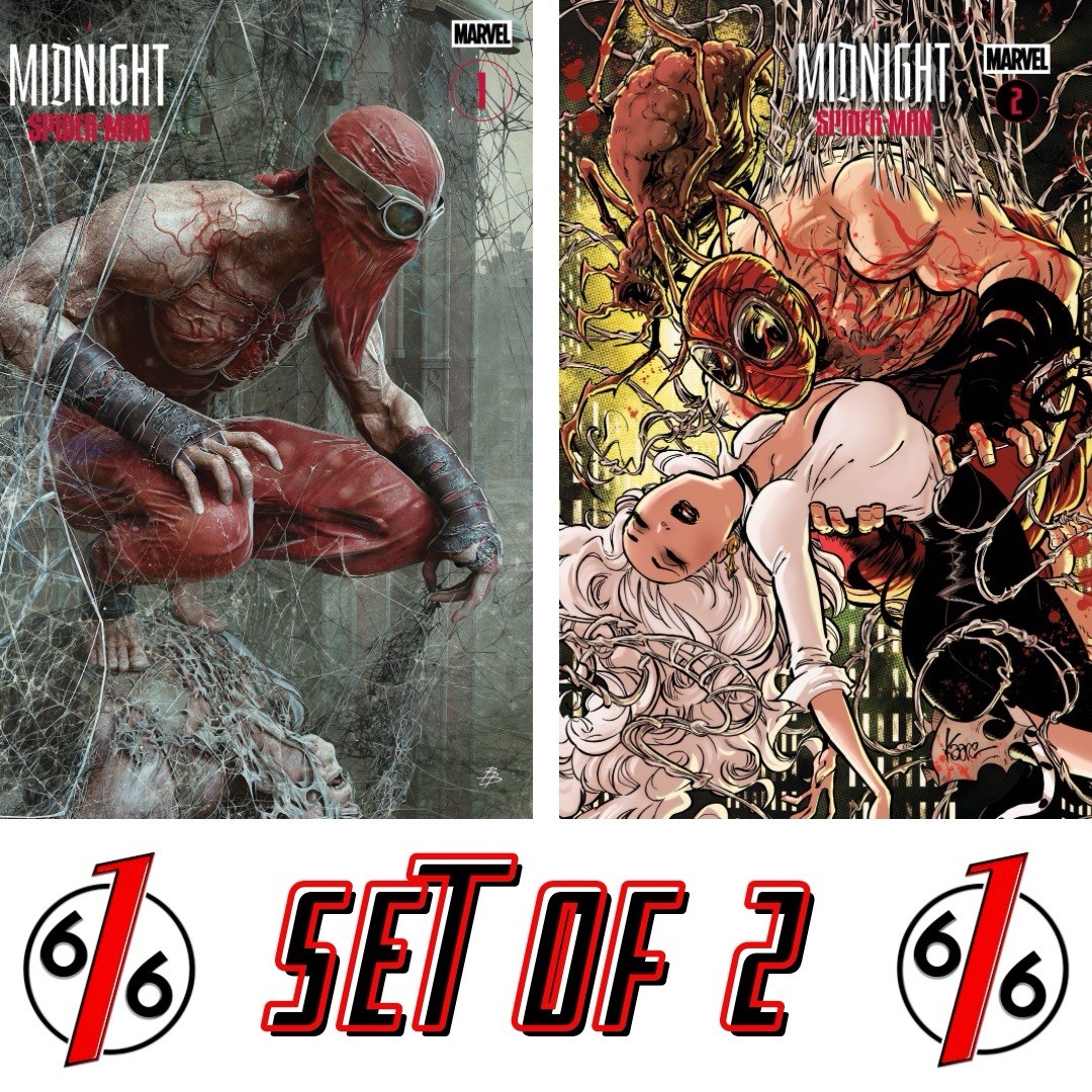 🔥 MIDNIGHT SPIDER-MAN #1-2 BJORN BARENDS & KAARE ANDREWS Variant Set LTD 3000