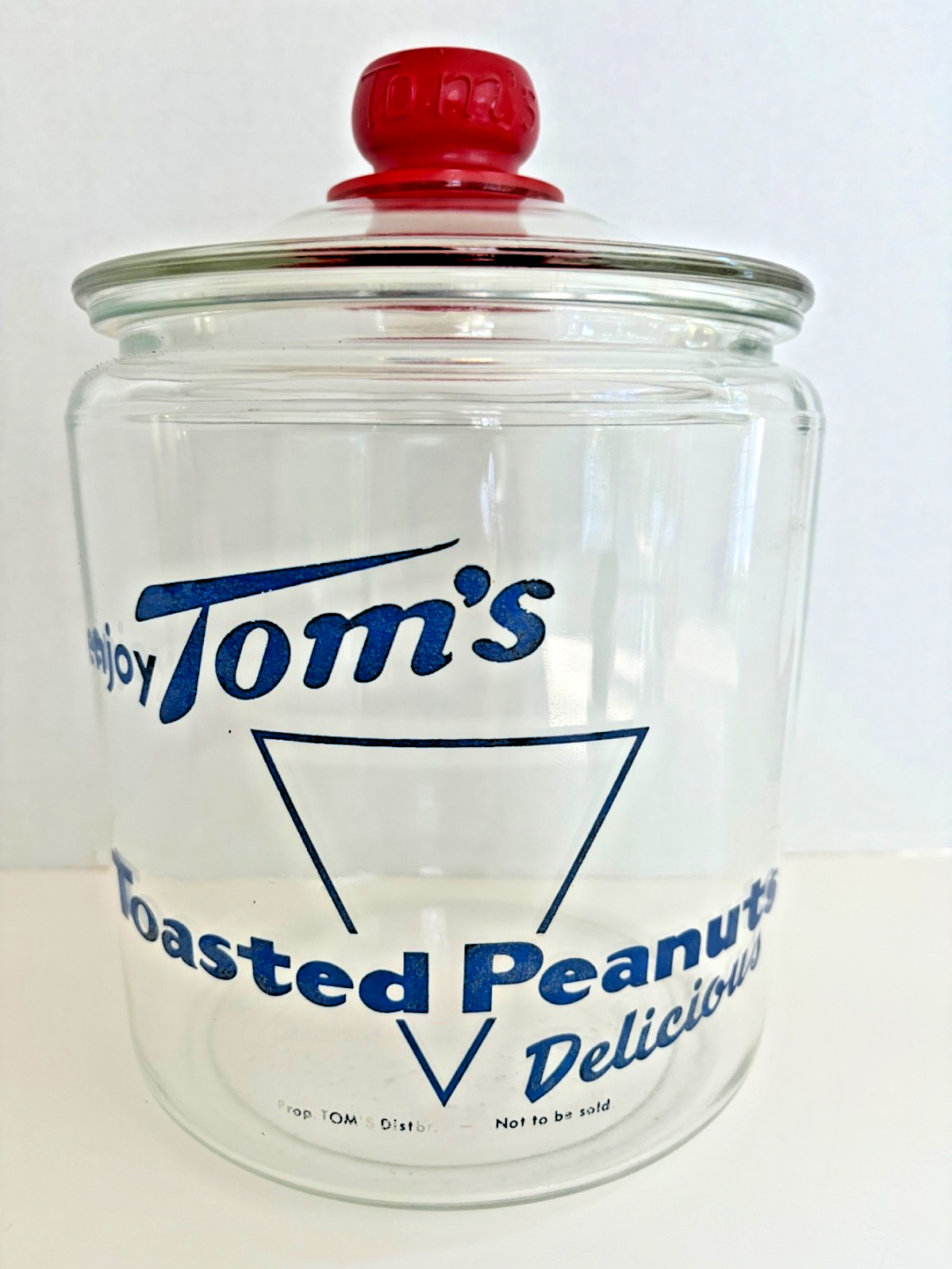Vintage Tom's Toasted Peanut Jar 10
