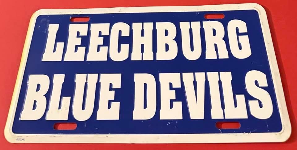 Leechburg High Blue Devils Booster License Plate Pennsylvania