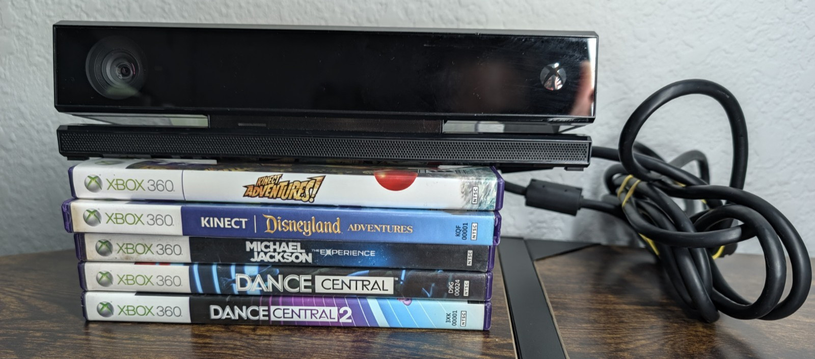 Xbox One Kinect Sensor Model 1520 Bundle Games Complete Jackson Disney Dance 1-2