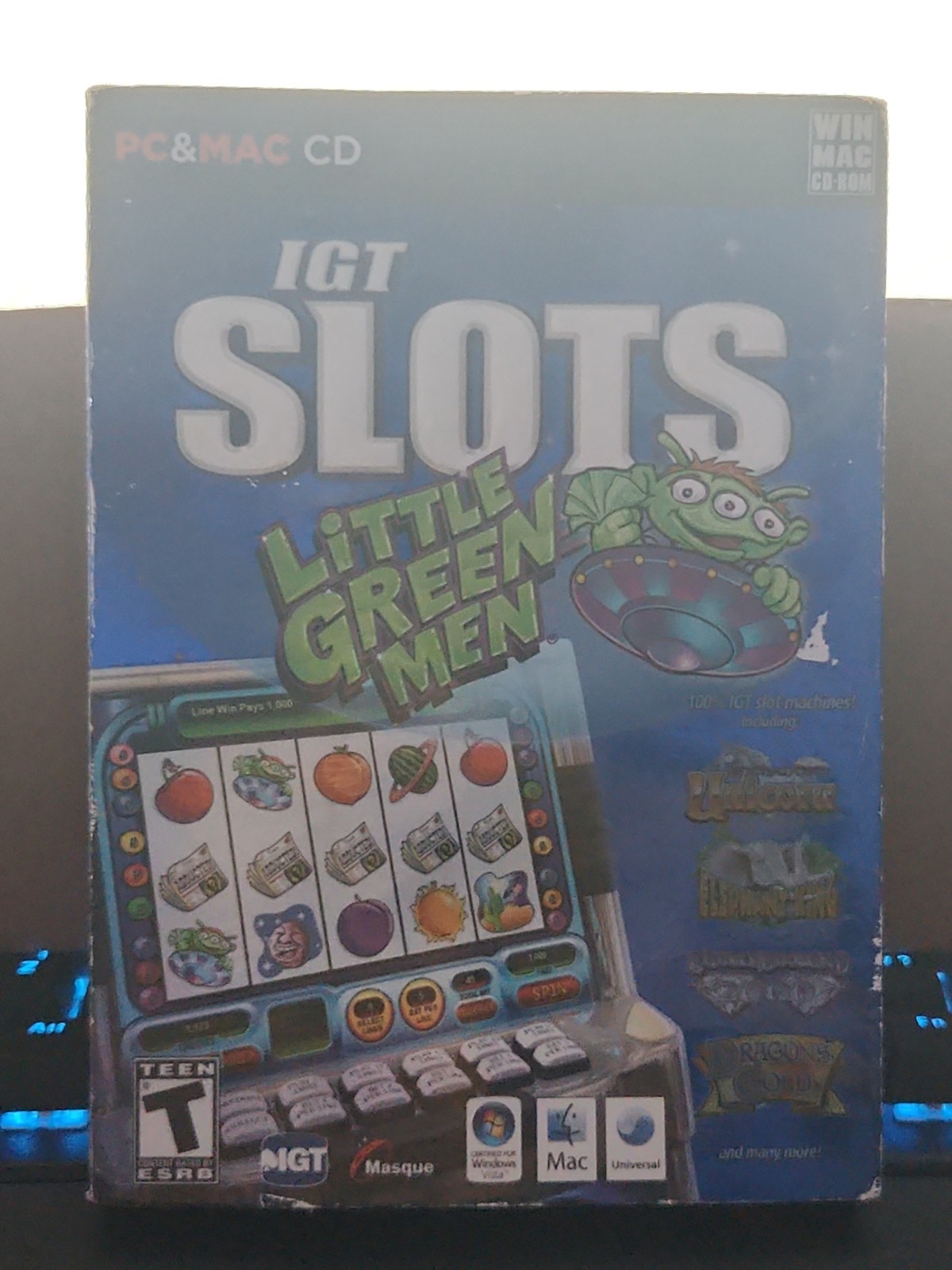 Windows XP/7 PC CD IGT SLOTS Little Green Men