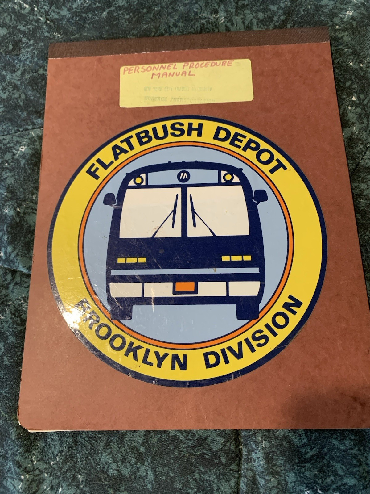 NY NYC SURFACE TRANSPORTATION NYCTA PERSONNEL PROCEDURE 1986 BROOKLYN DIV MANUAL