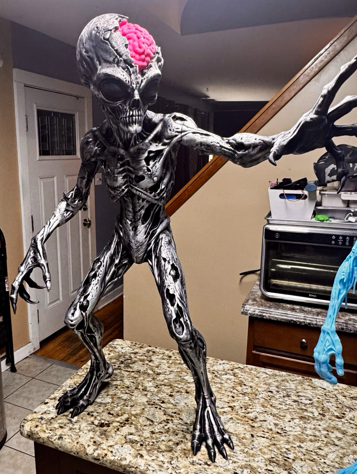 3 ft tall zombie alien custom