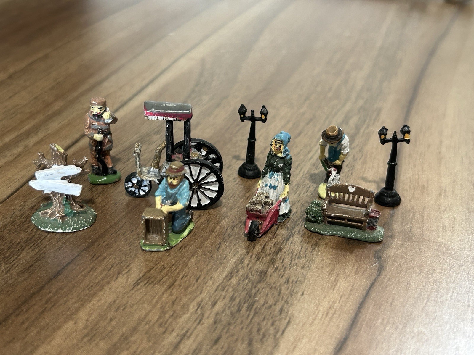 Vintage Miniature Figurines - Set Of 9