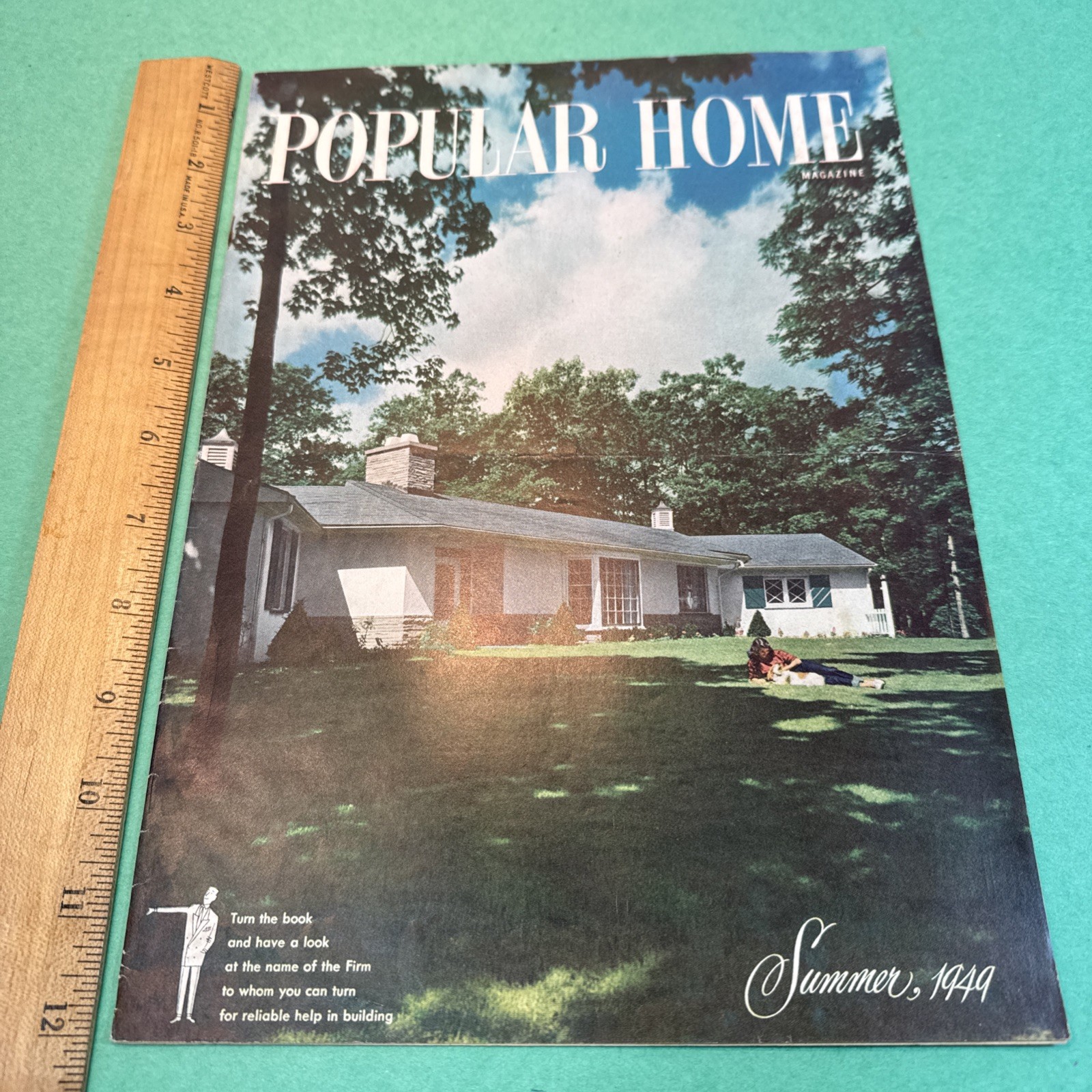POPULAR HOME MAGAZINE 1949 Summer MCM DESIGN & DECOR vintage